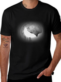 Wolf Moon Graphic Tee - Mens Black T-Shirt