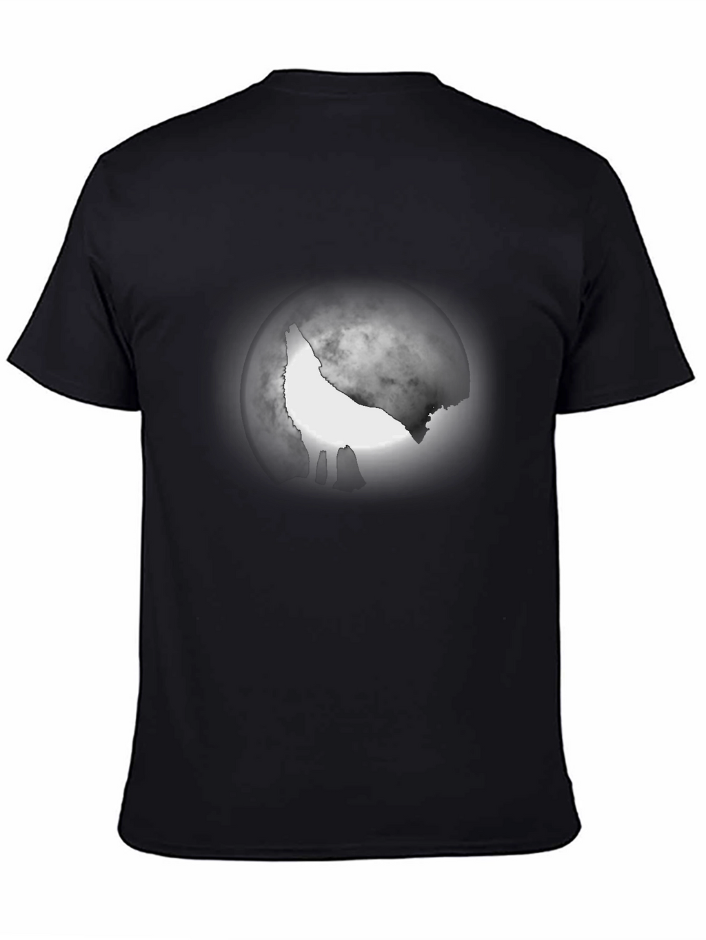 Wolf Moon Graphic Tee - Mens Black T-Shirt