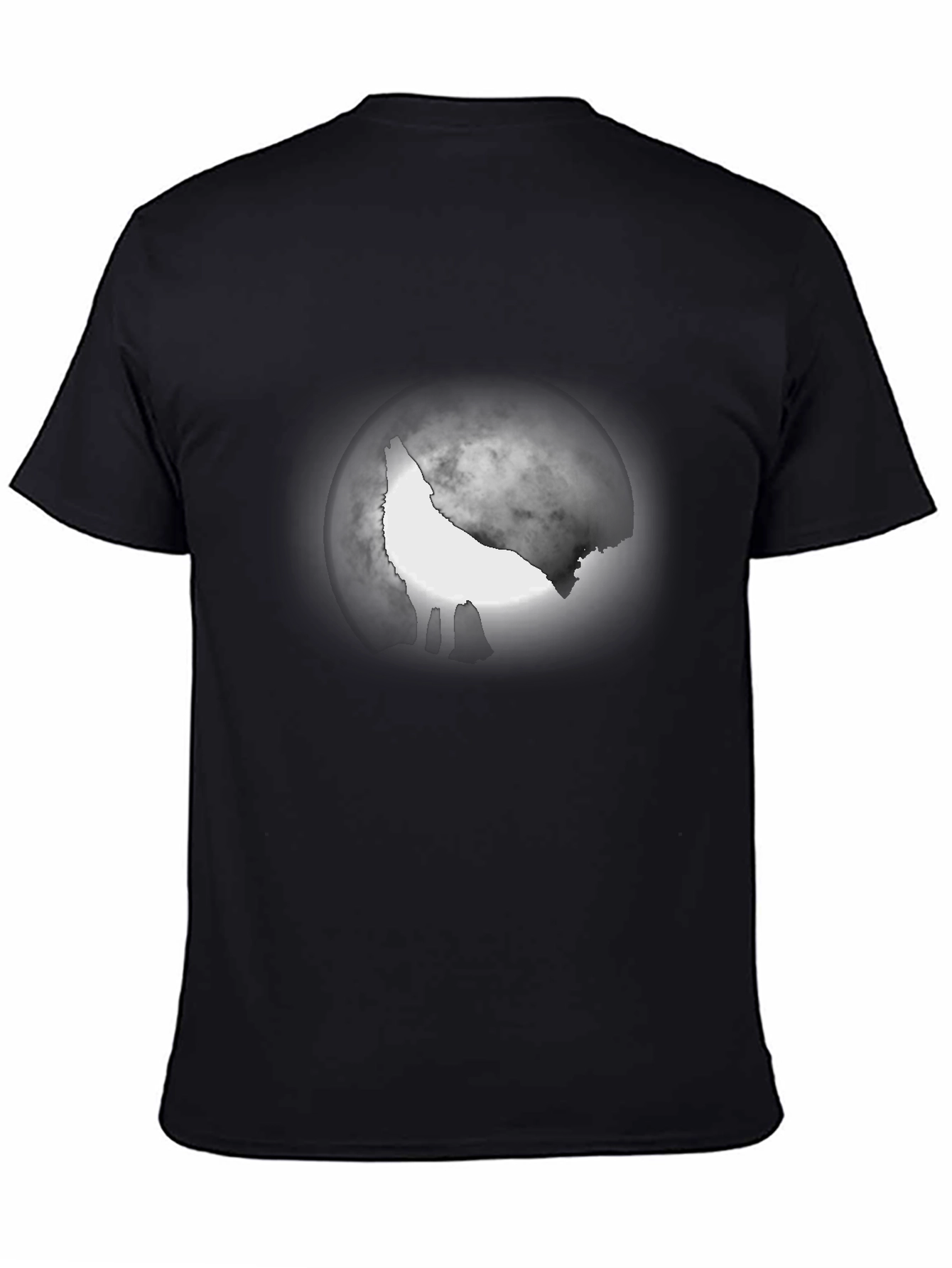 Wolf Moon Graphic Tee - Mens Black T-Shirt