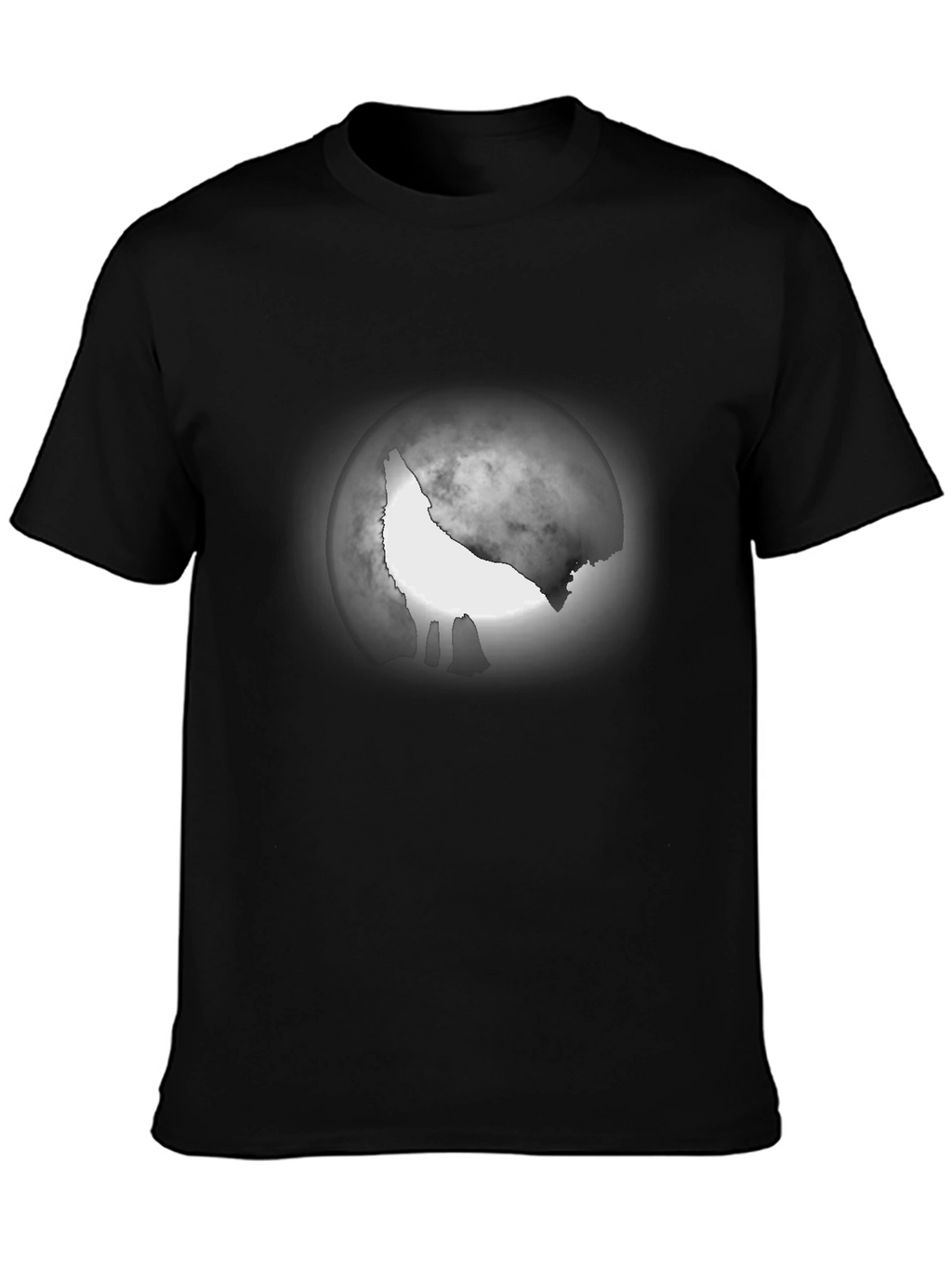 Wolf Moon Graphic Tee - Mens Black T-Shirt