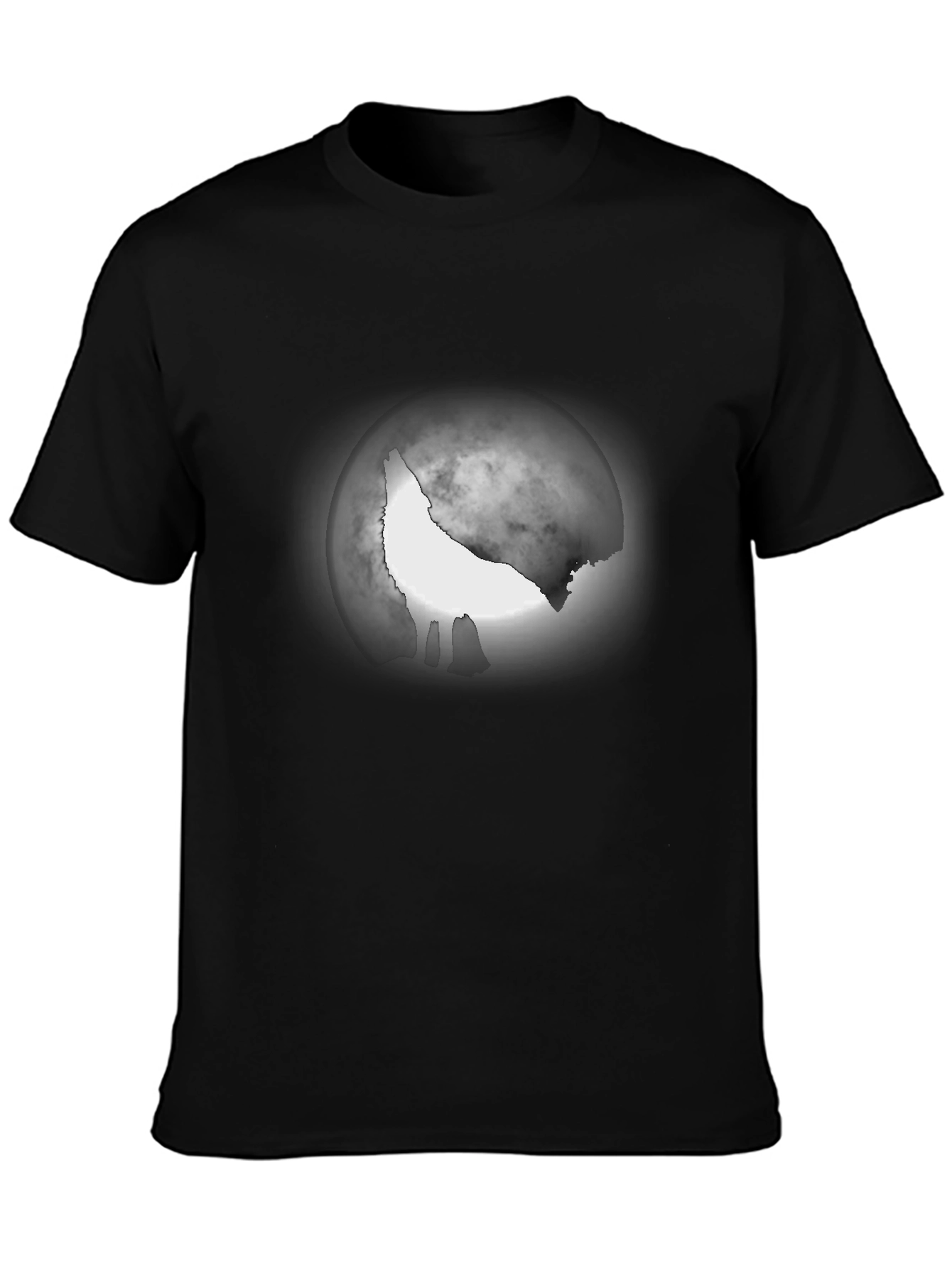Wolf Moon Graphic Tee - Mens Black T-Shirt