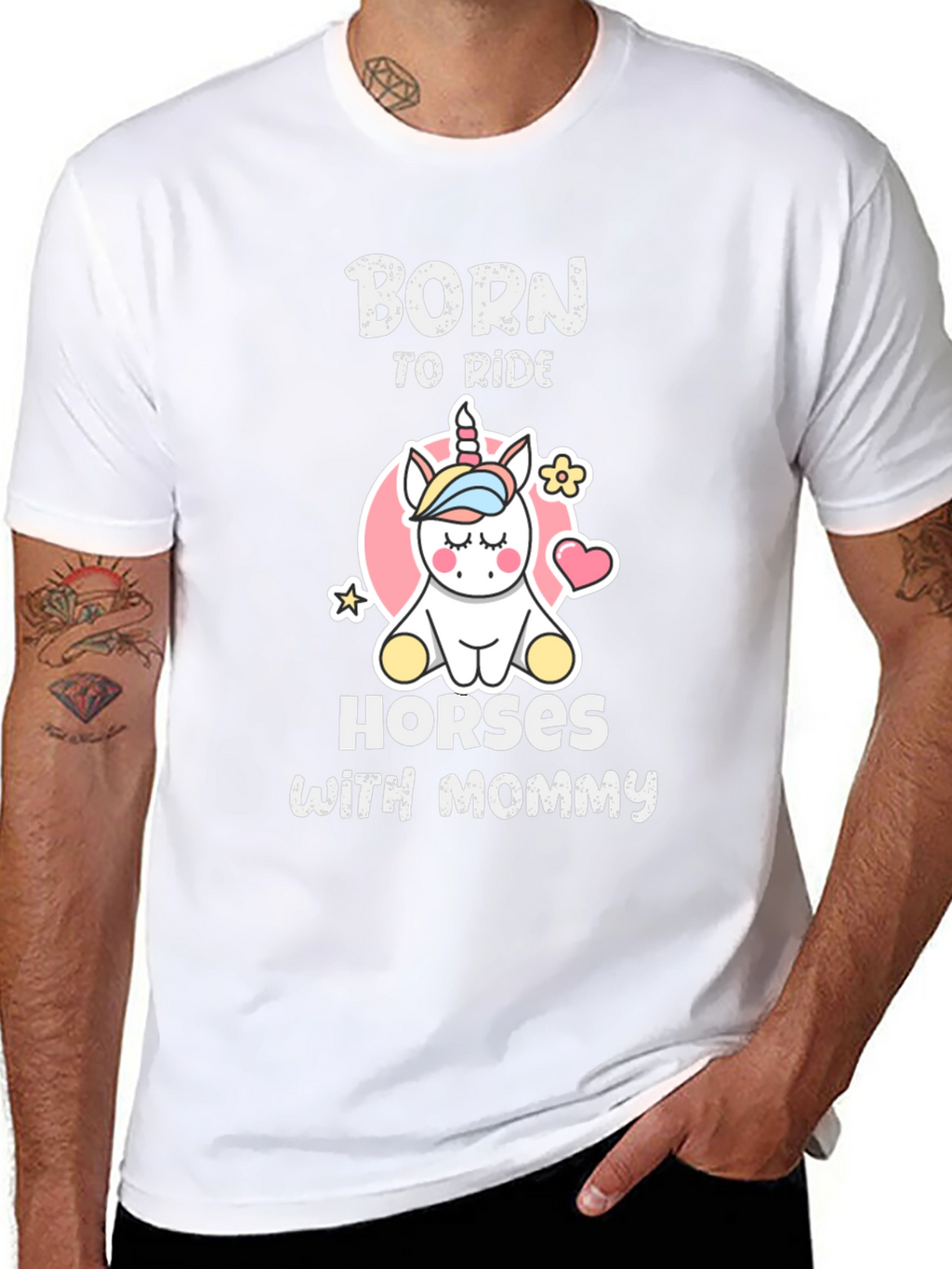 Born To Ride Horses With Mommy T-Shirt