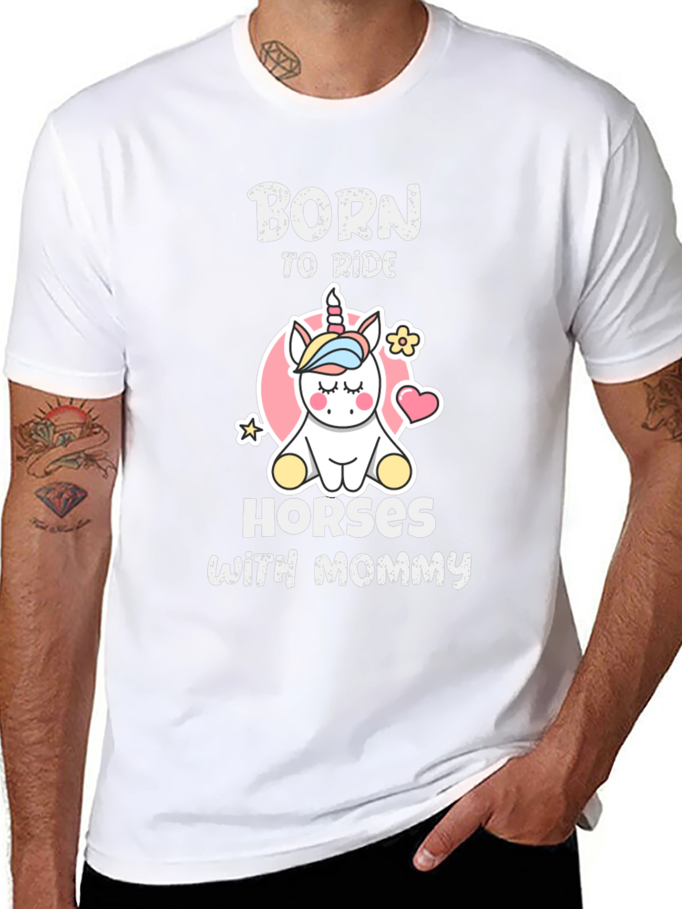 Born To Ride Horses With Mommy T-Shirt