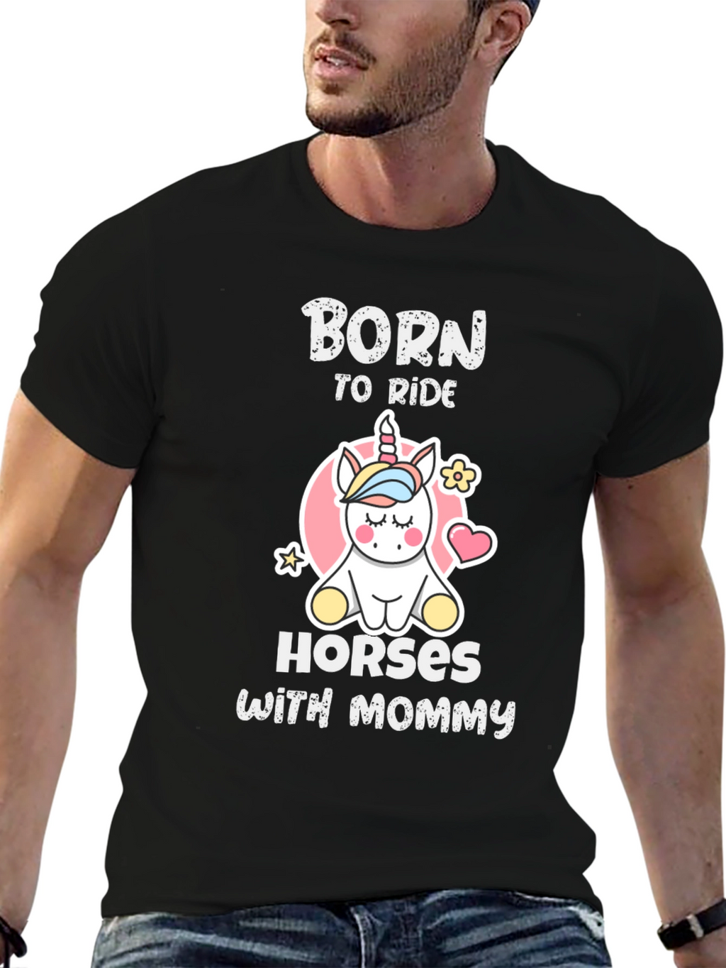Born To Ride Horses With Mommy T-Shirt