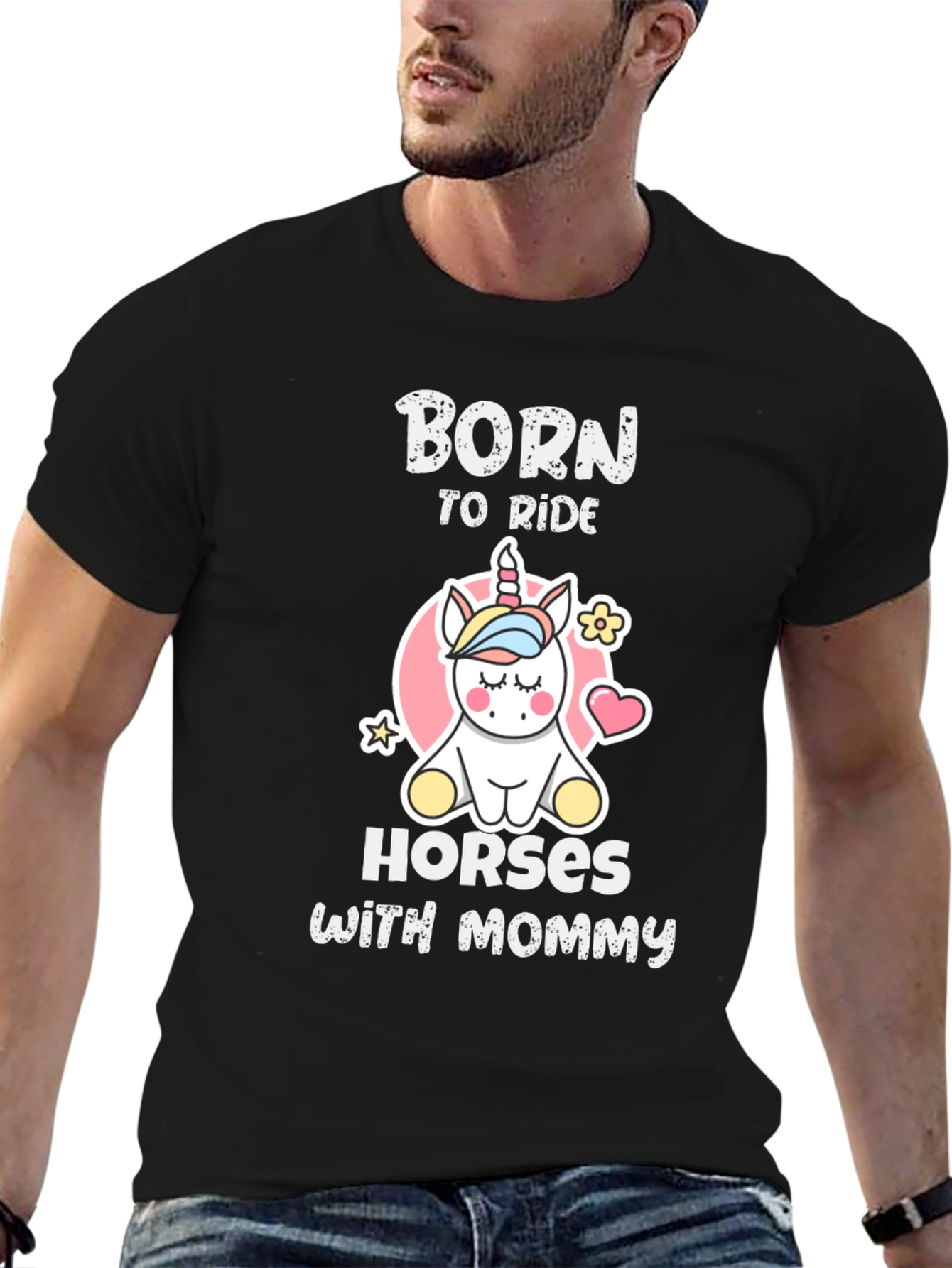Born To Ride Horses With Mommy T-Shirt