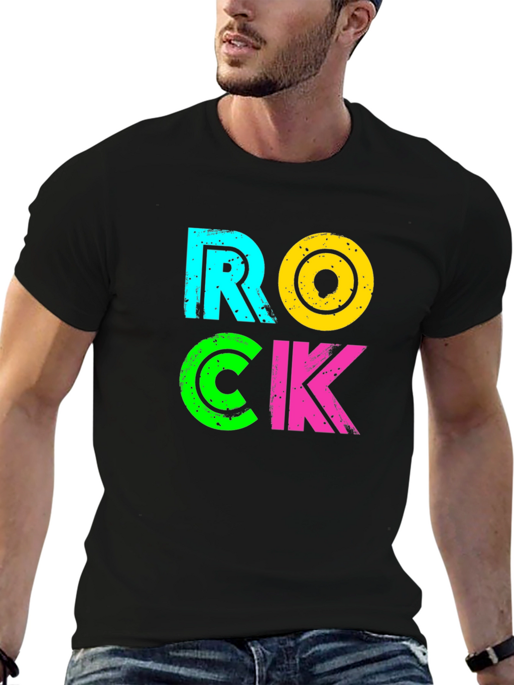 Retro ROCK T-Shirt - Vibrant 80s Style