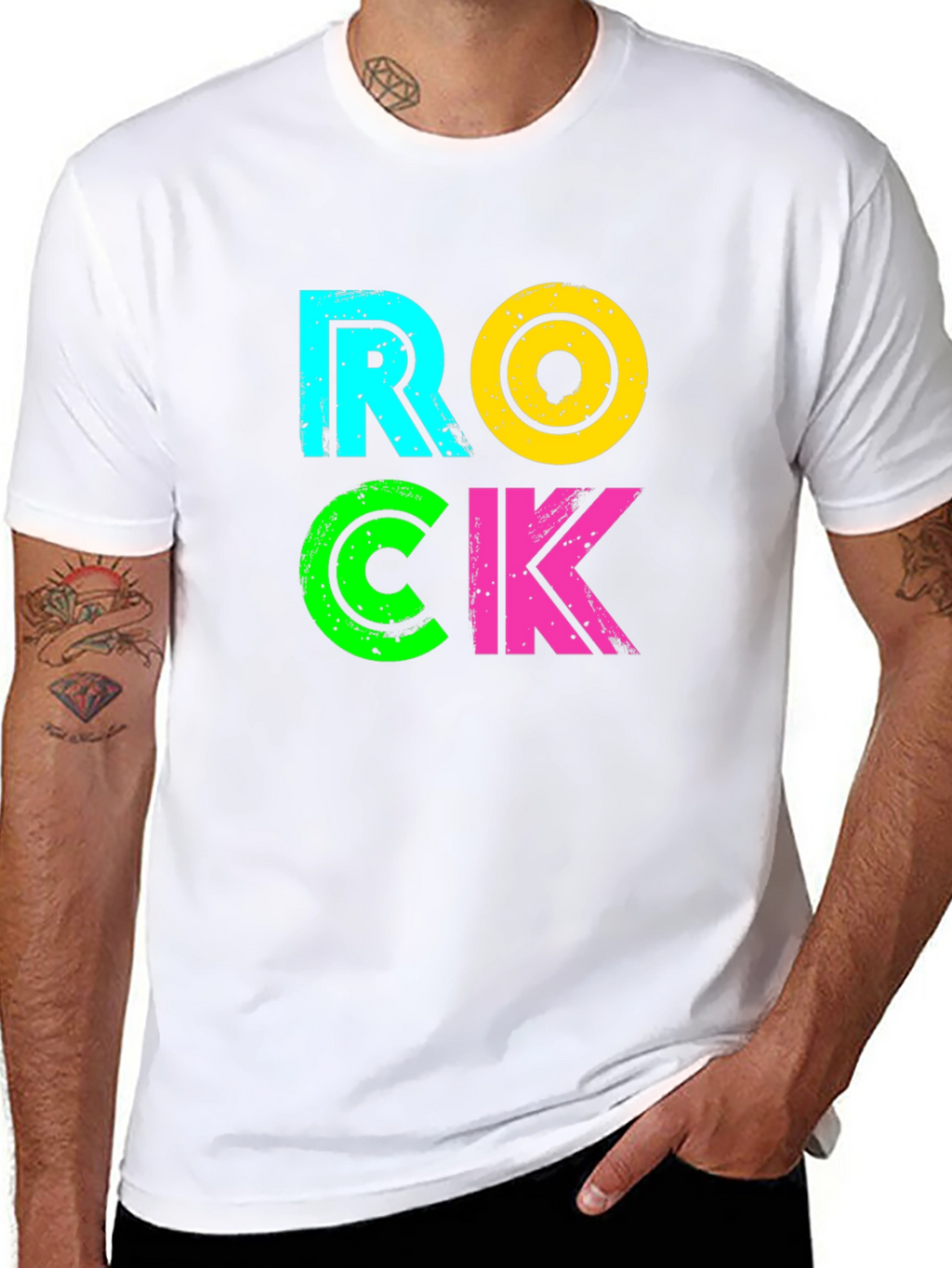 Retro ROCK T-Shirt - Vibrant 80s Style