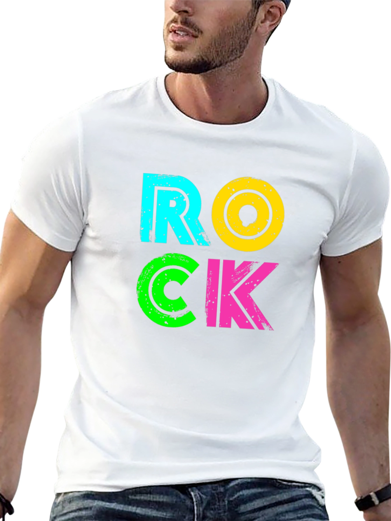 Retro ROCK T-Shirt - Vibrant 80s Style