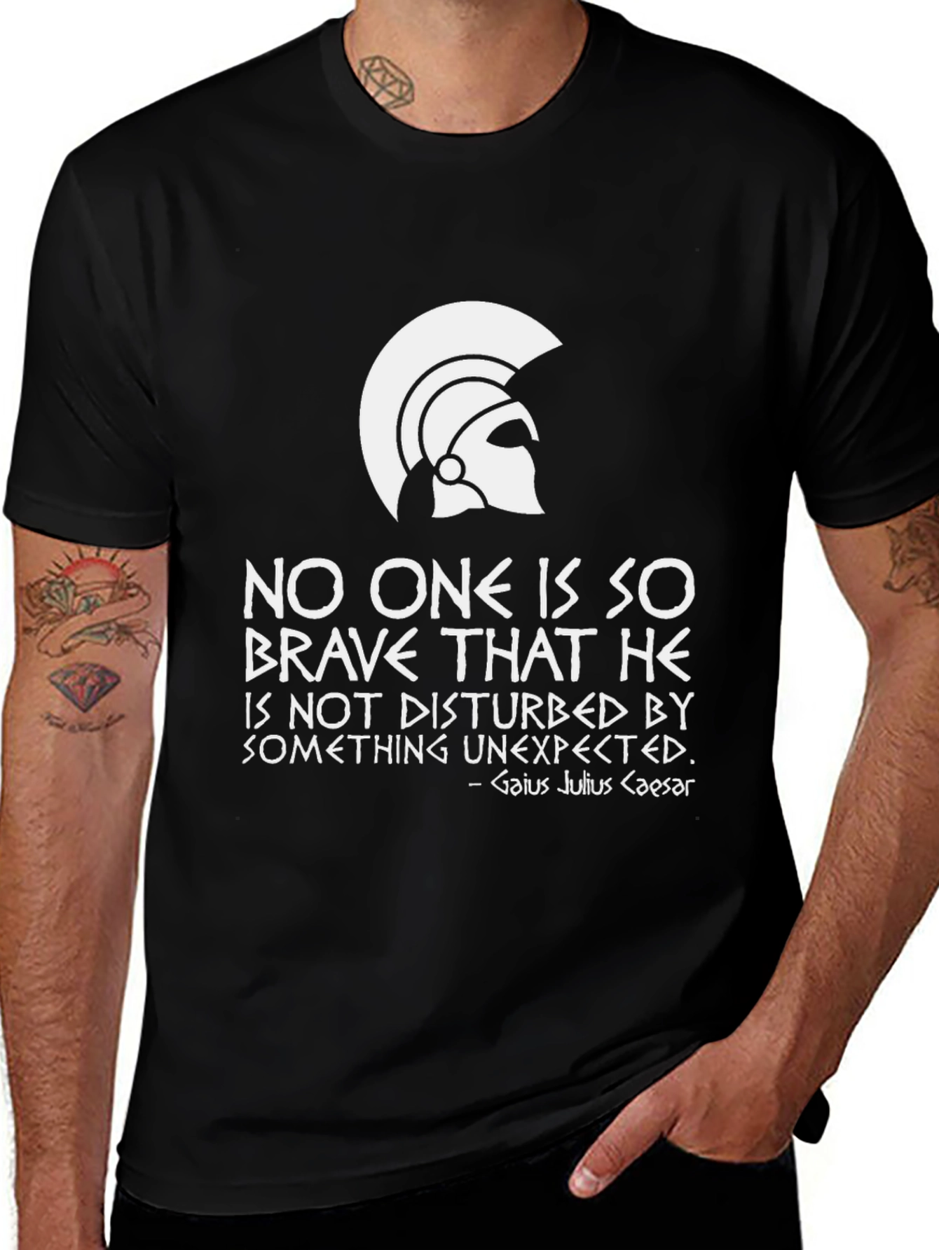 Brave Caesar Quote T-Shirt