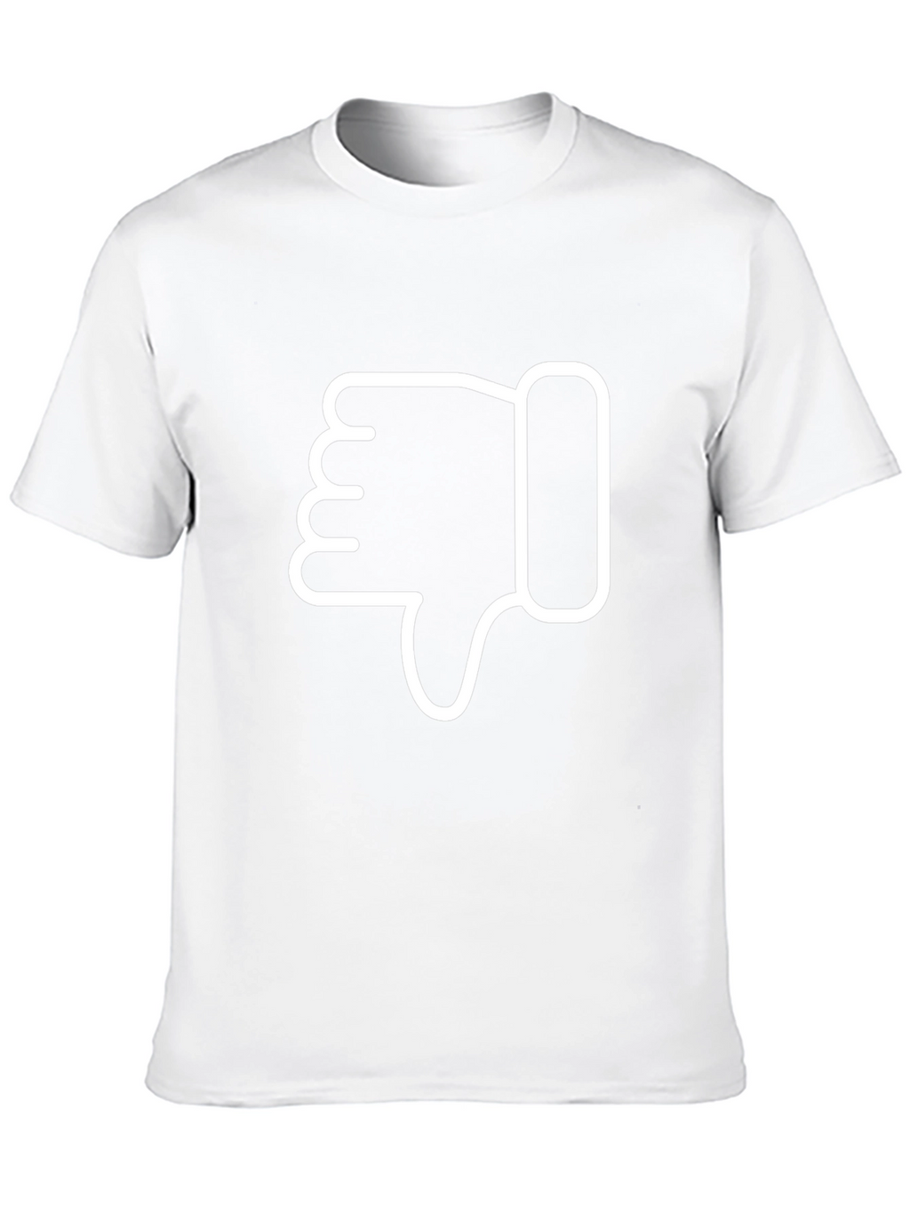 Thumbs Down Graphic Tee - Casual Black T-Shirt