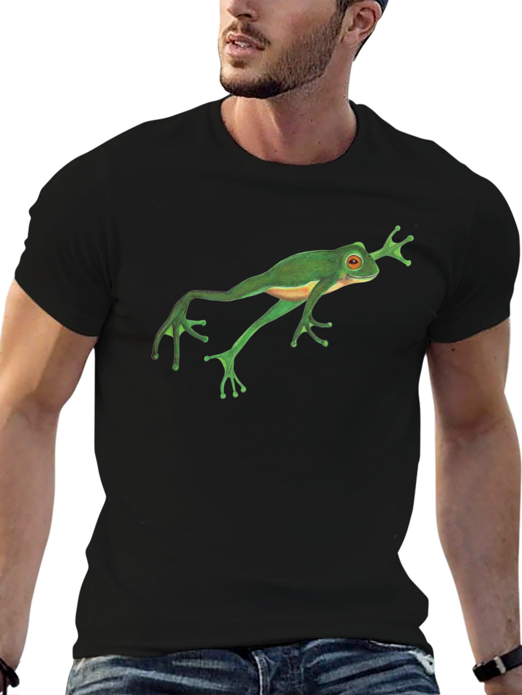 Frog Graphic Black T-Shirt