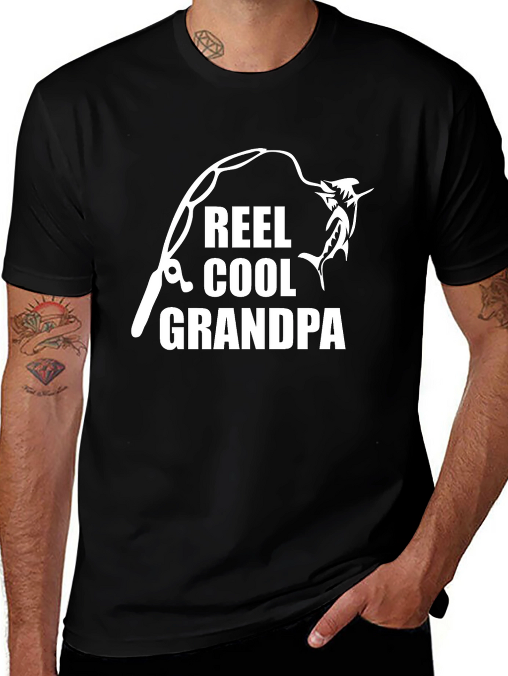 Reel Cool Grandpa Fishing T-Shirt