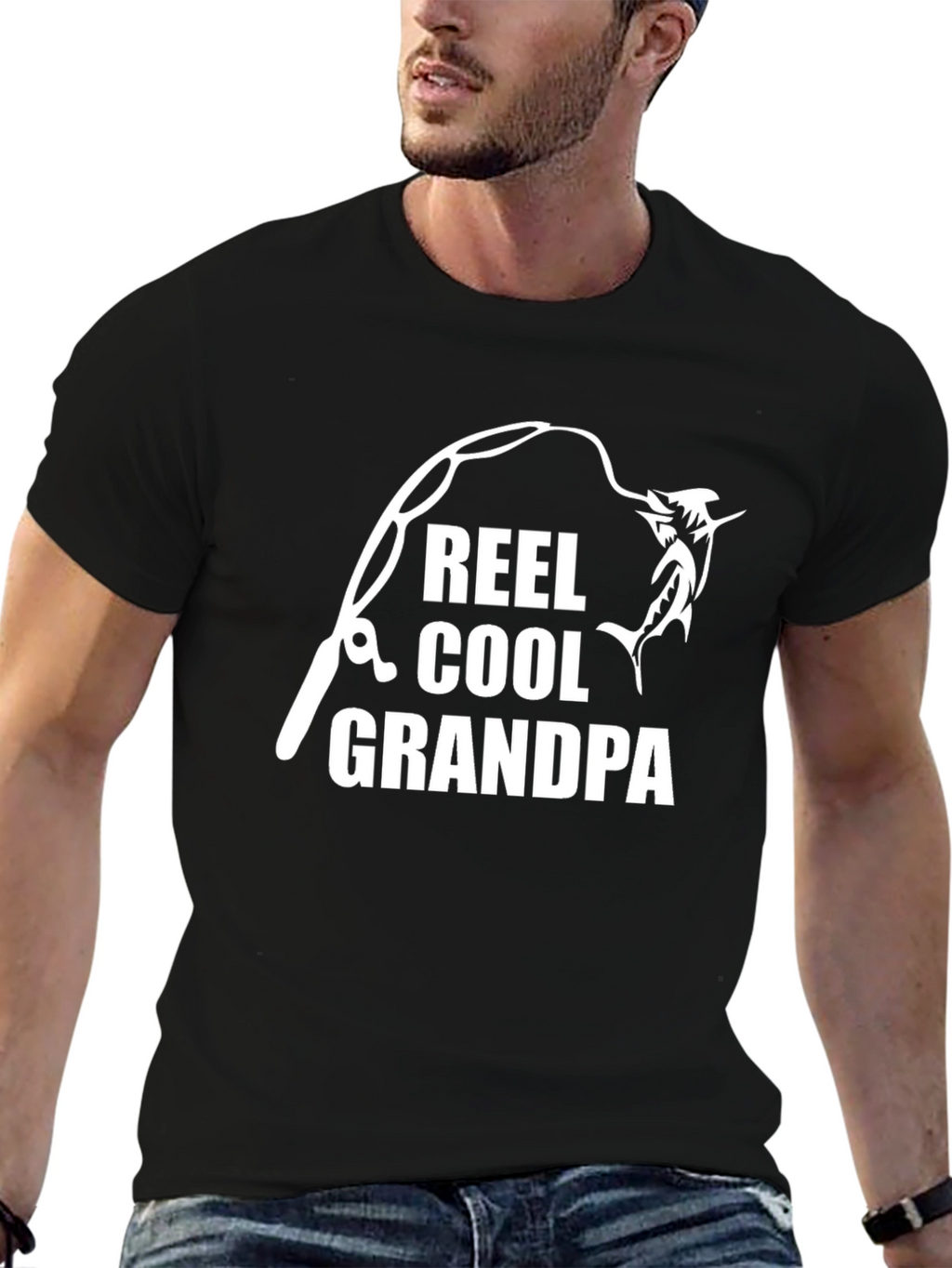 Reel Cool Grandpa Fishing T-Shirt
