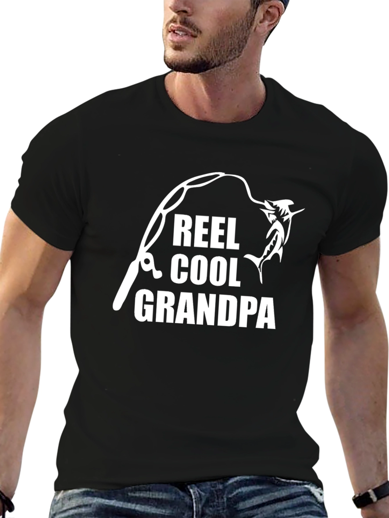 Reel Cool Grandpa Fishing T-Shirt