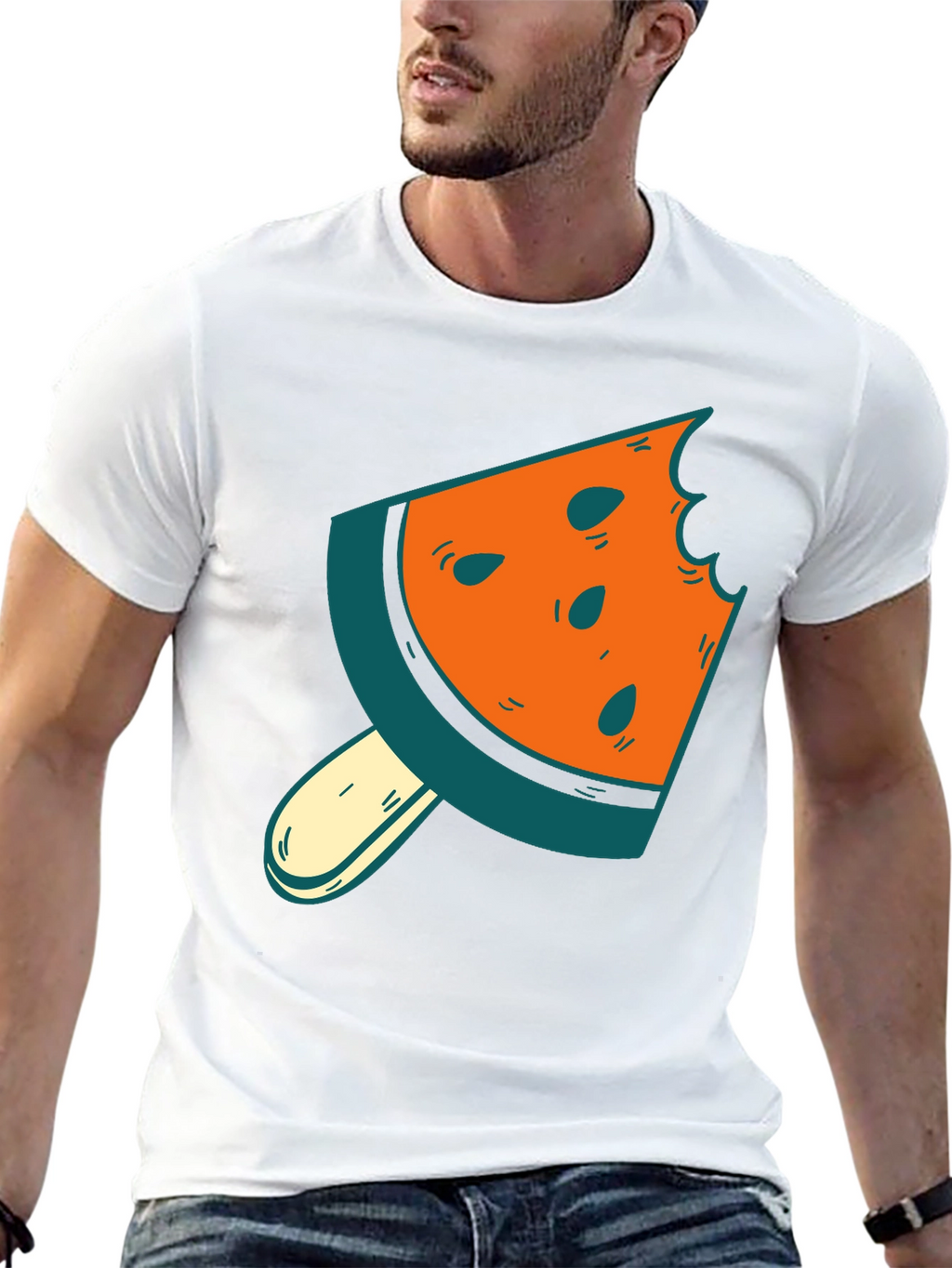 Watermelon Slice Popsicle Graphic Tee - Summer Style