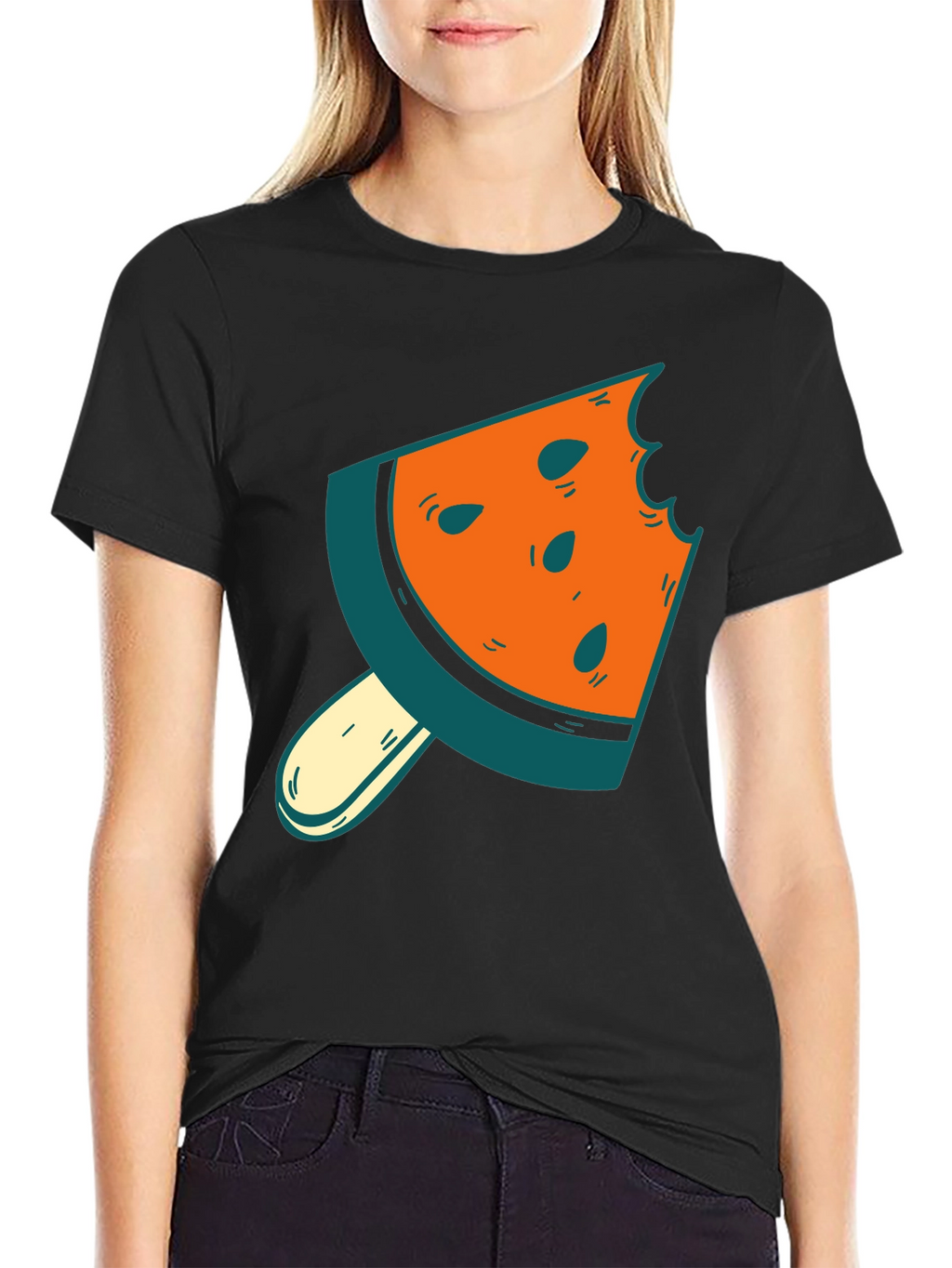 Watermelon Slice Popsicle Graphic Tee - Summer Style