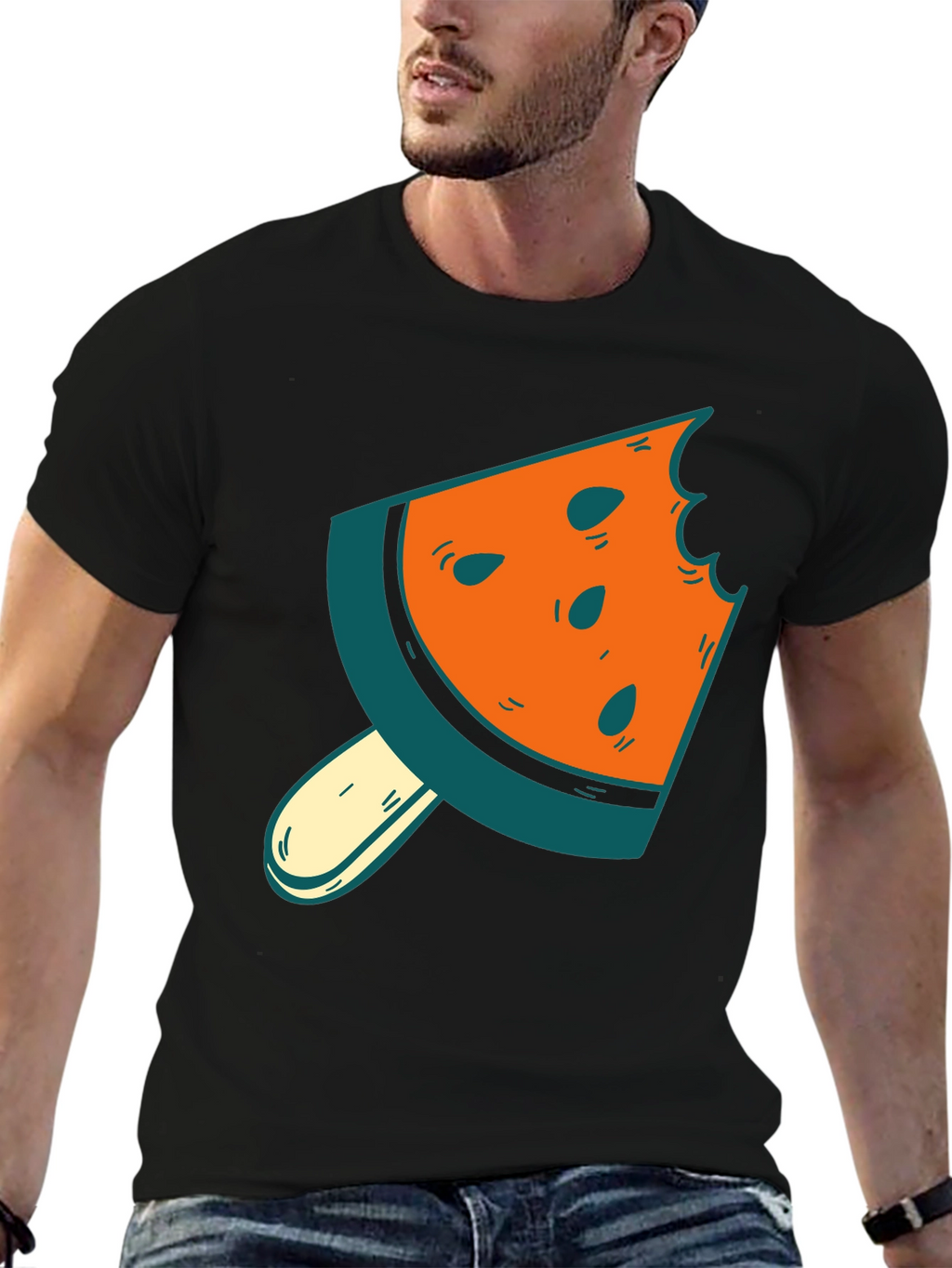 Watermelon Slice Popsicle Graphic Tee - Summer Style