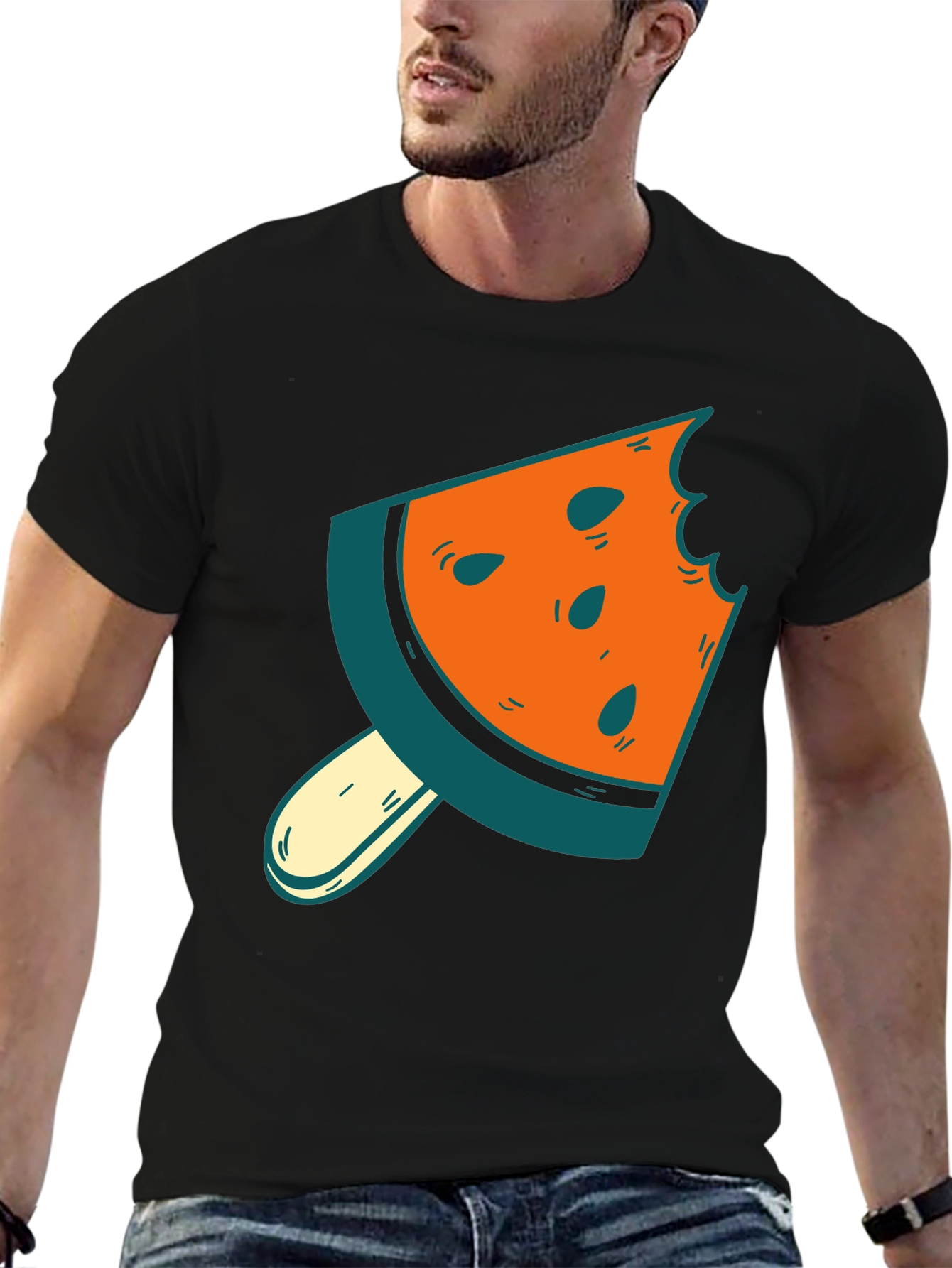 Watermelon Slice Popsicle Graphic Tee - Summer Style