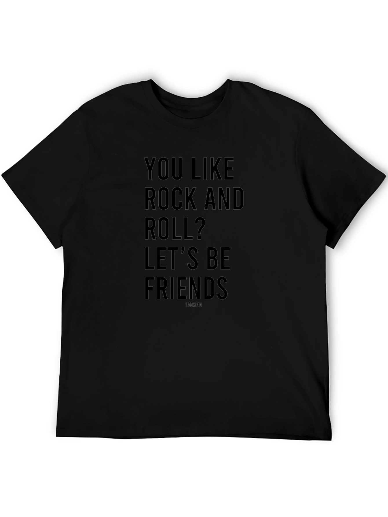 Rock and Roll T-Shirt - Lets Be Friends Graphic Tee