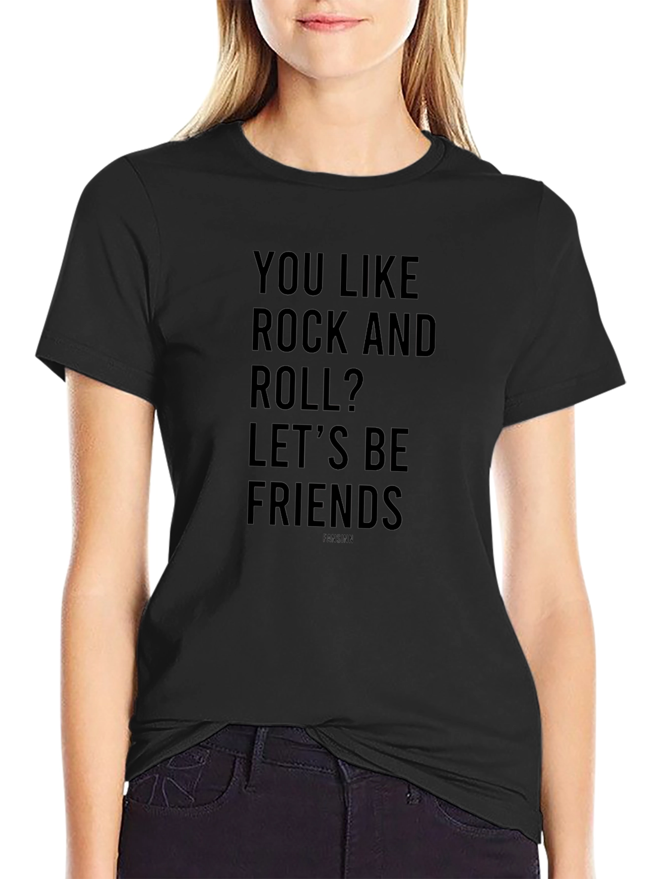 Rock and Roll T-Shirt - Lets Be Friends Graphic Tee