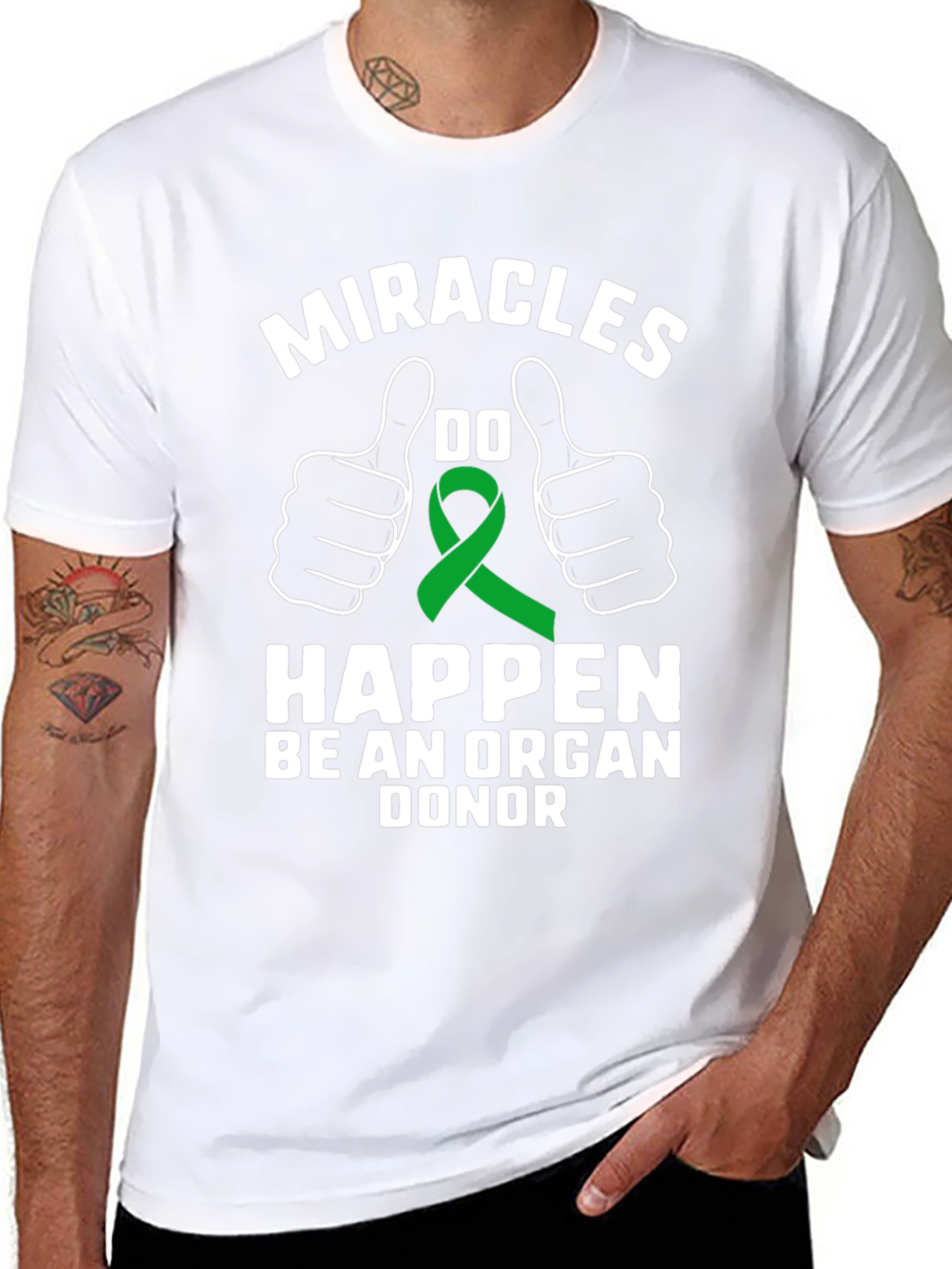 Miracles Happen Organ Donor Awareness T-Shirt