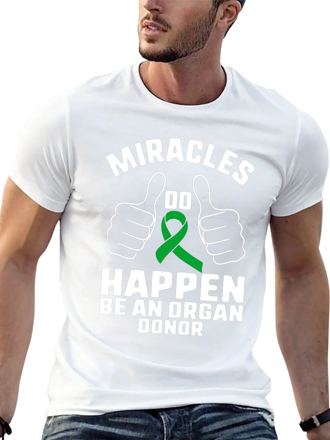 Miracles Happen Organ Donor Awareness T-Shirt