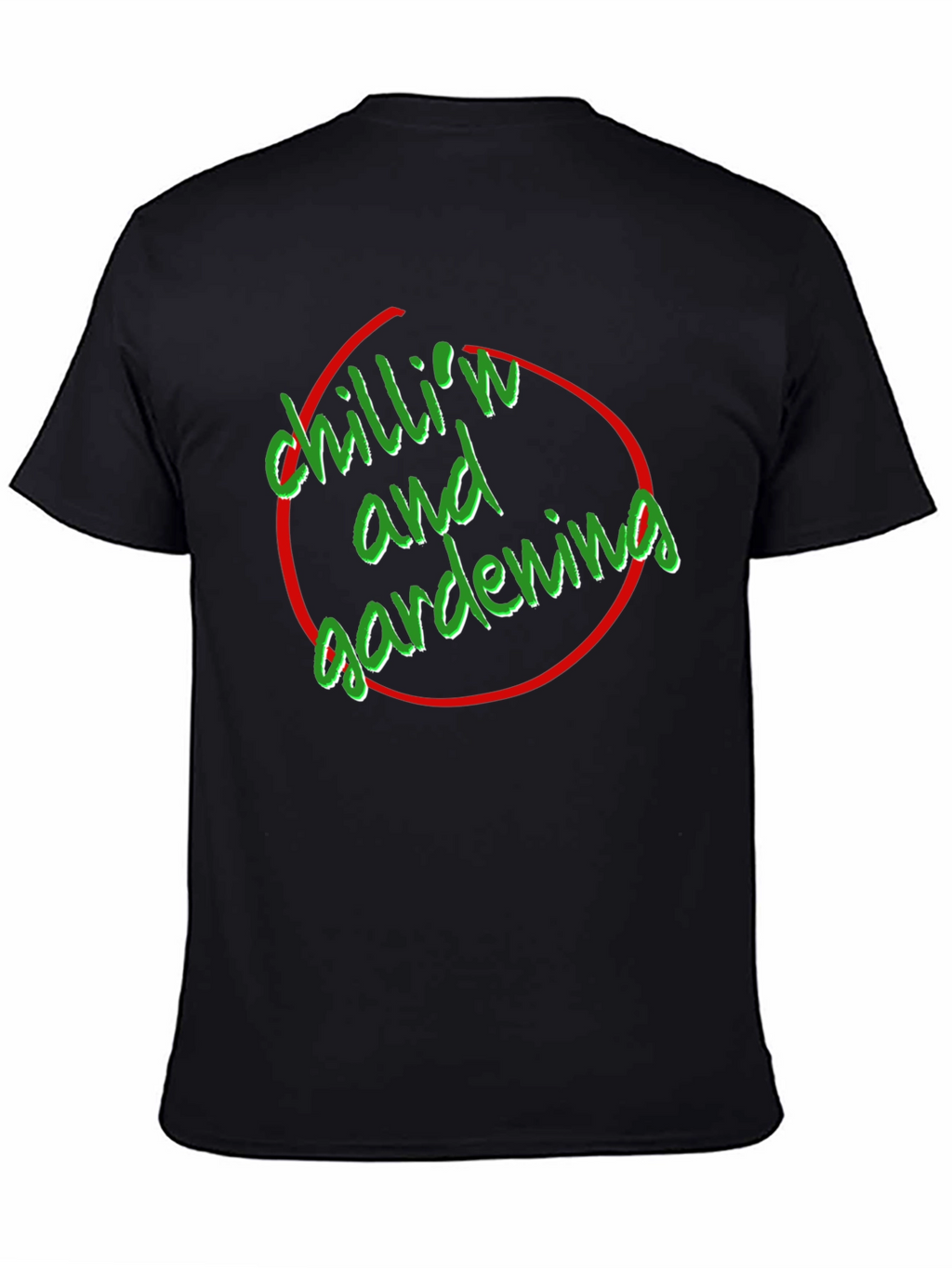 Chilln & Gardening Graphic Tee - Black