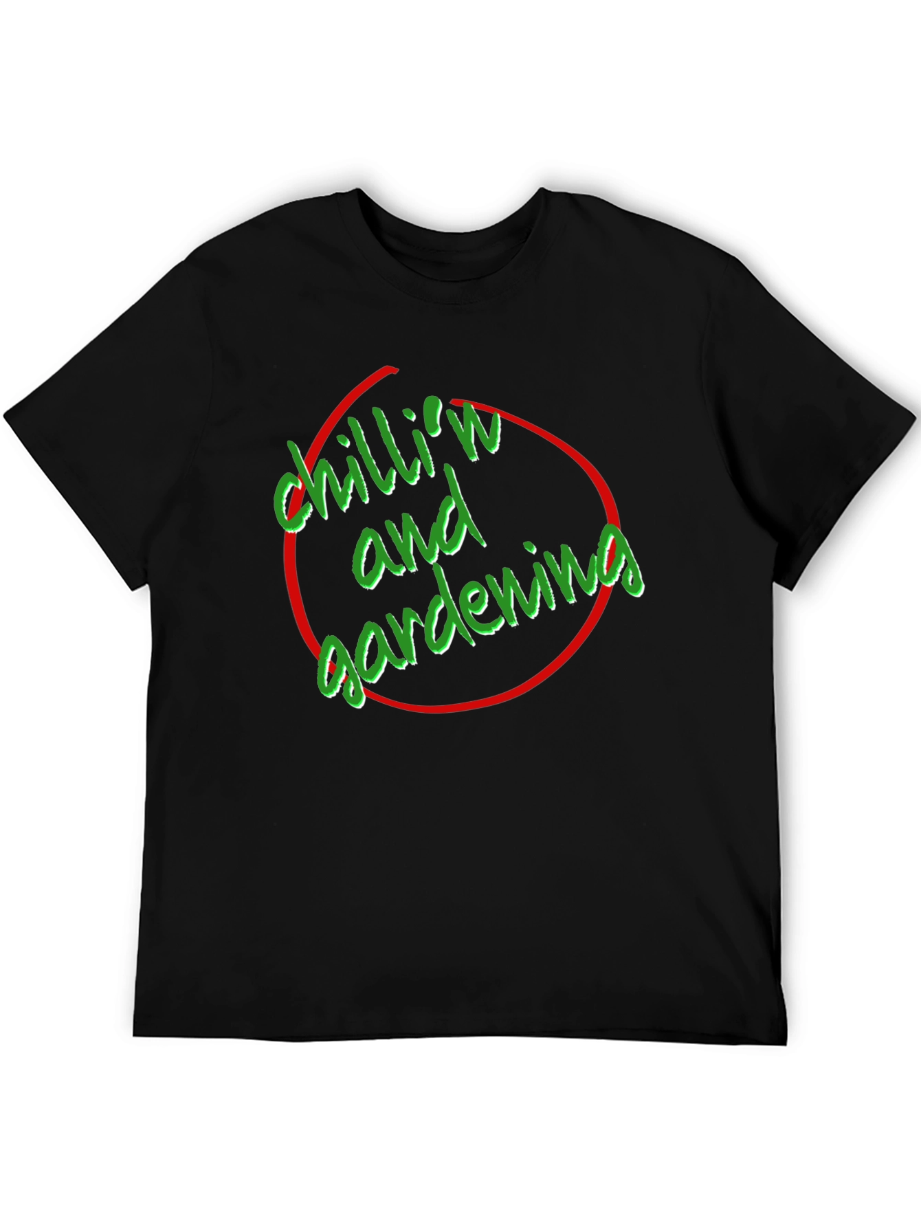 Chilln & Gardening Graphic Tee - Black