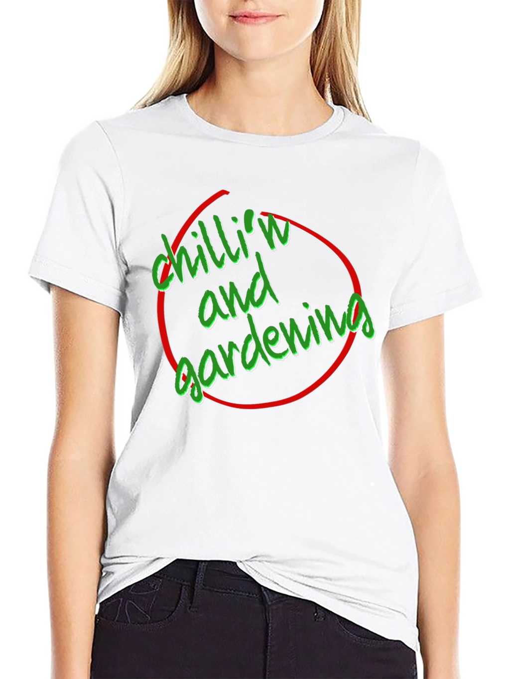 Chilln & Gardening Graphic Tee - Black