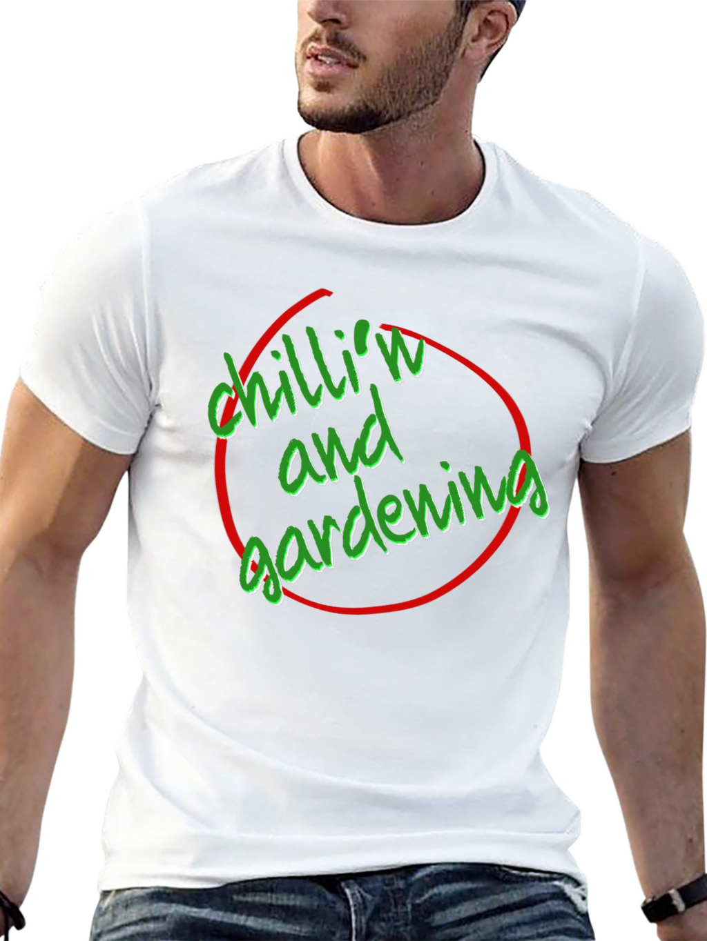 Chilln & Gardening Graphic Tee - Black