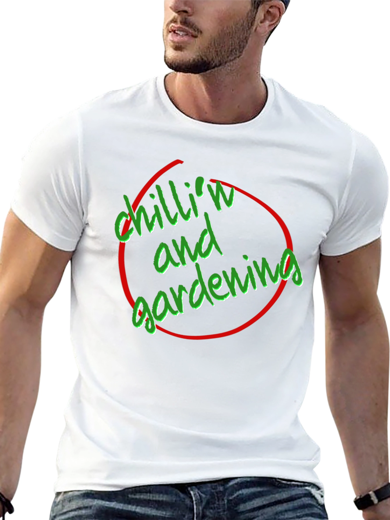 Chilln & Gardening Graphic Tee - Black
