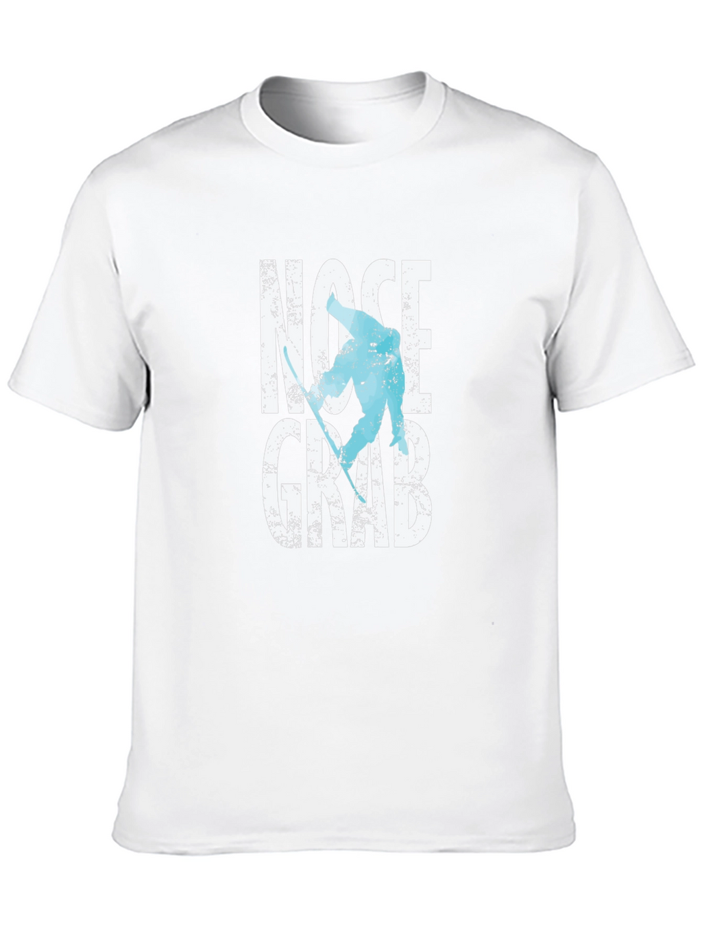 Nose Grab Skier Graphic Tee - Black Cotton T-Shirt