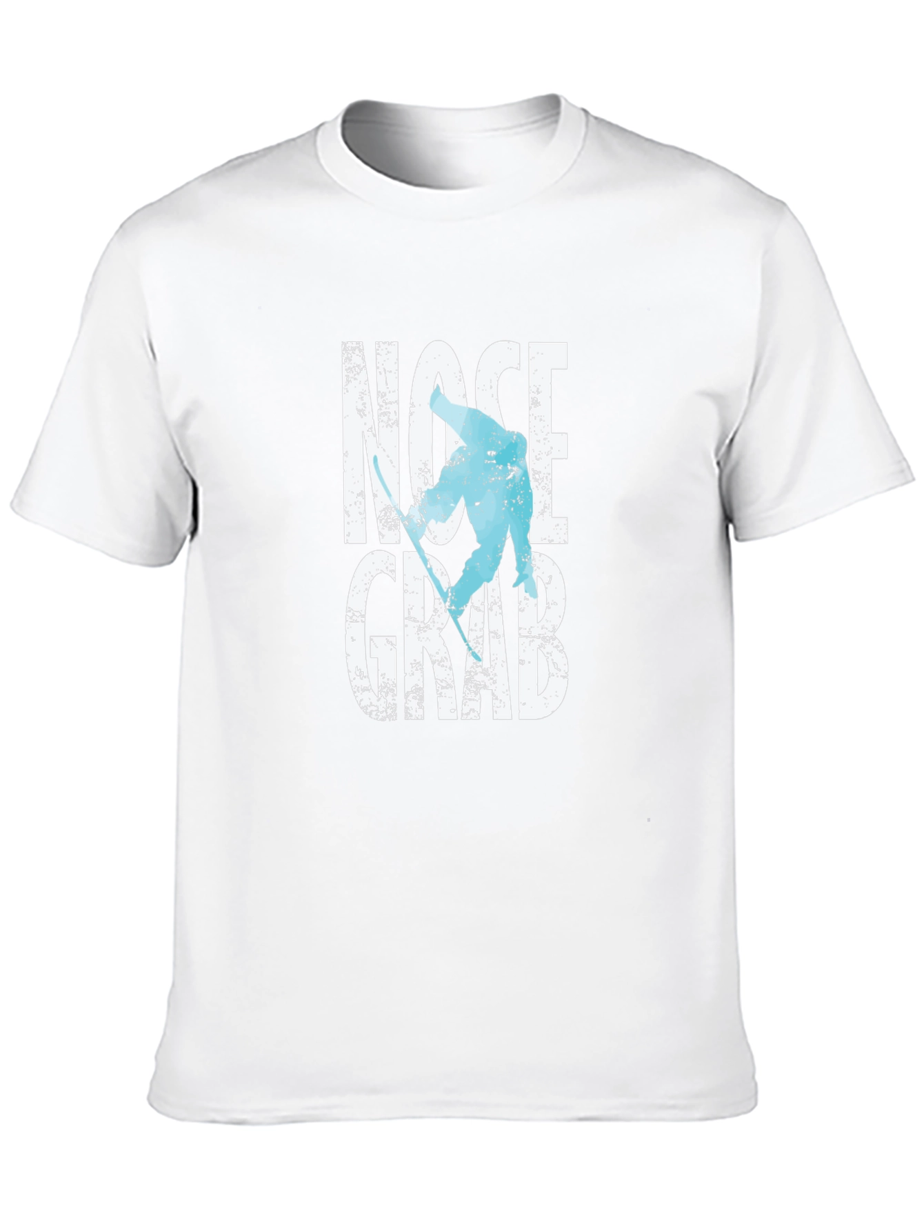 Nose Grab Skier Graphic Tee - Black Cotton T-Shirt