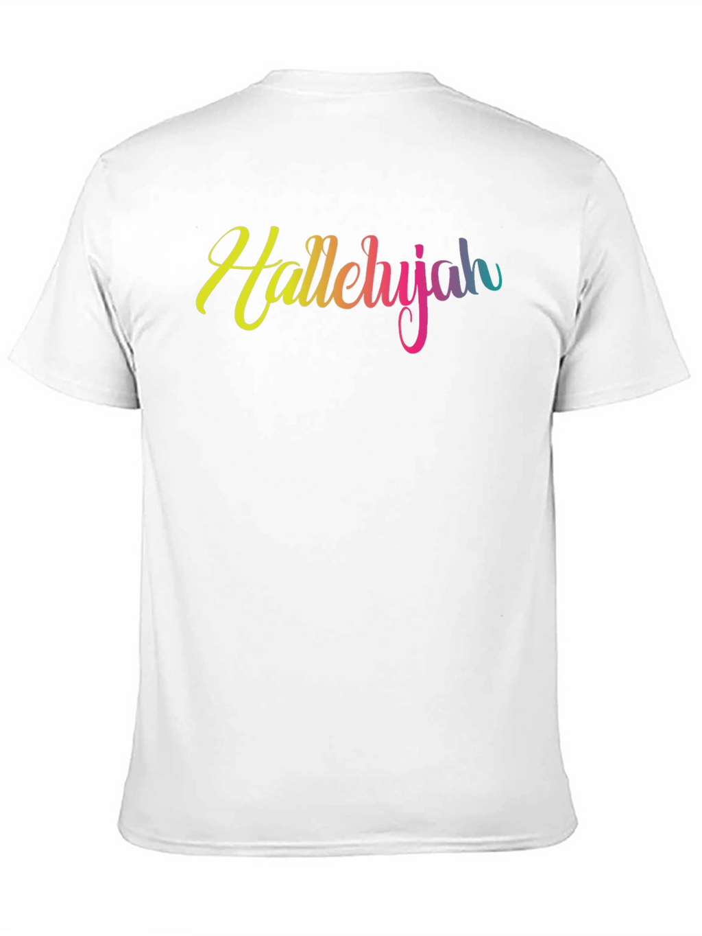 Hallelujah Rainbow Text T-Shirt