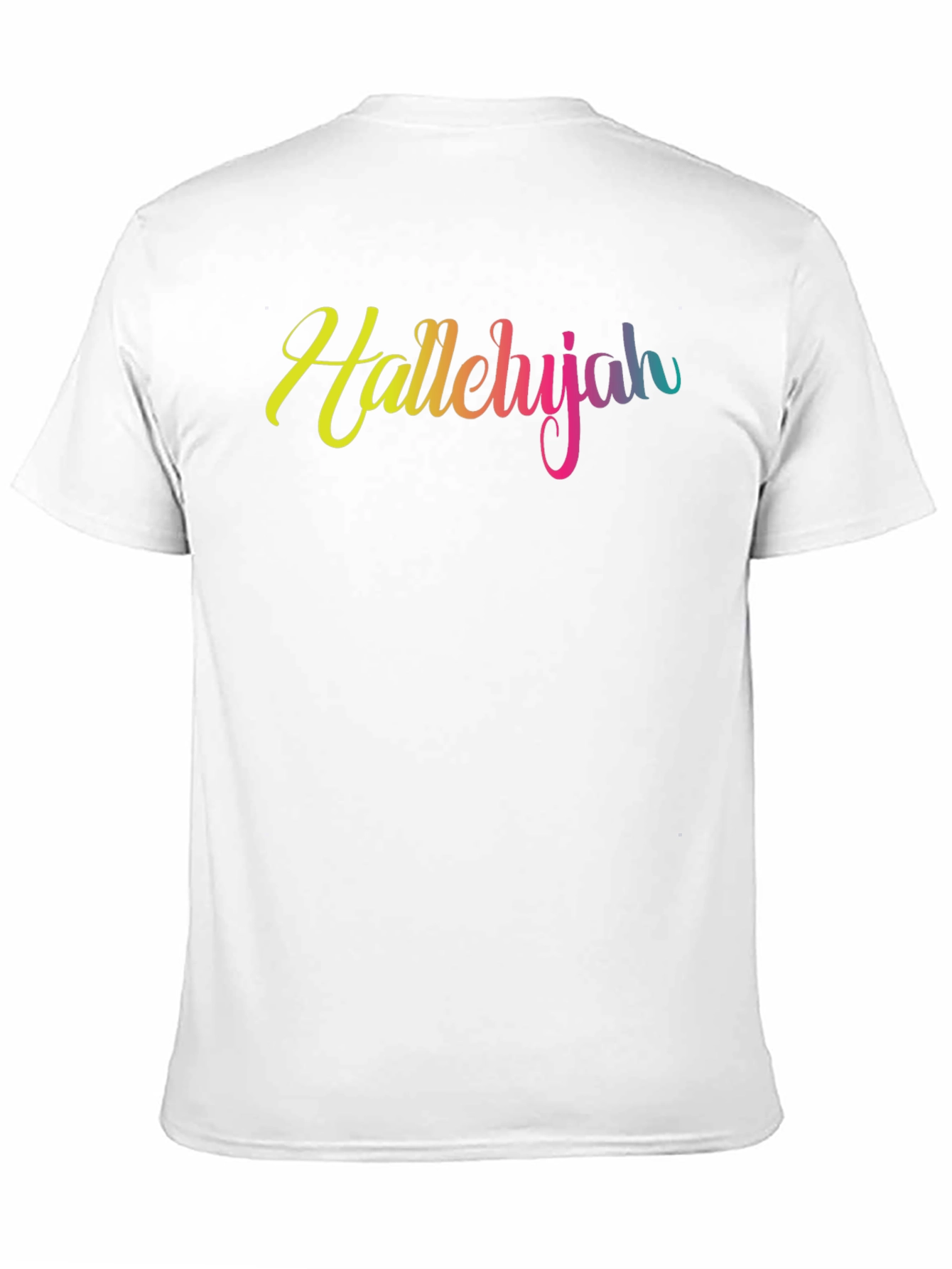 Hallelujah Rainbow Text T-Shirt