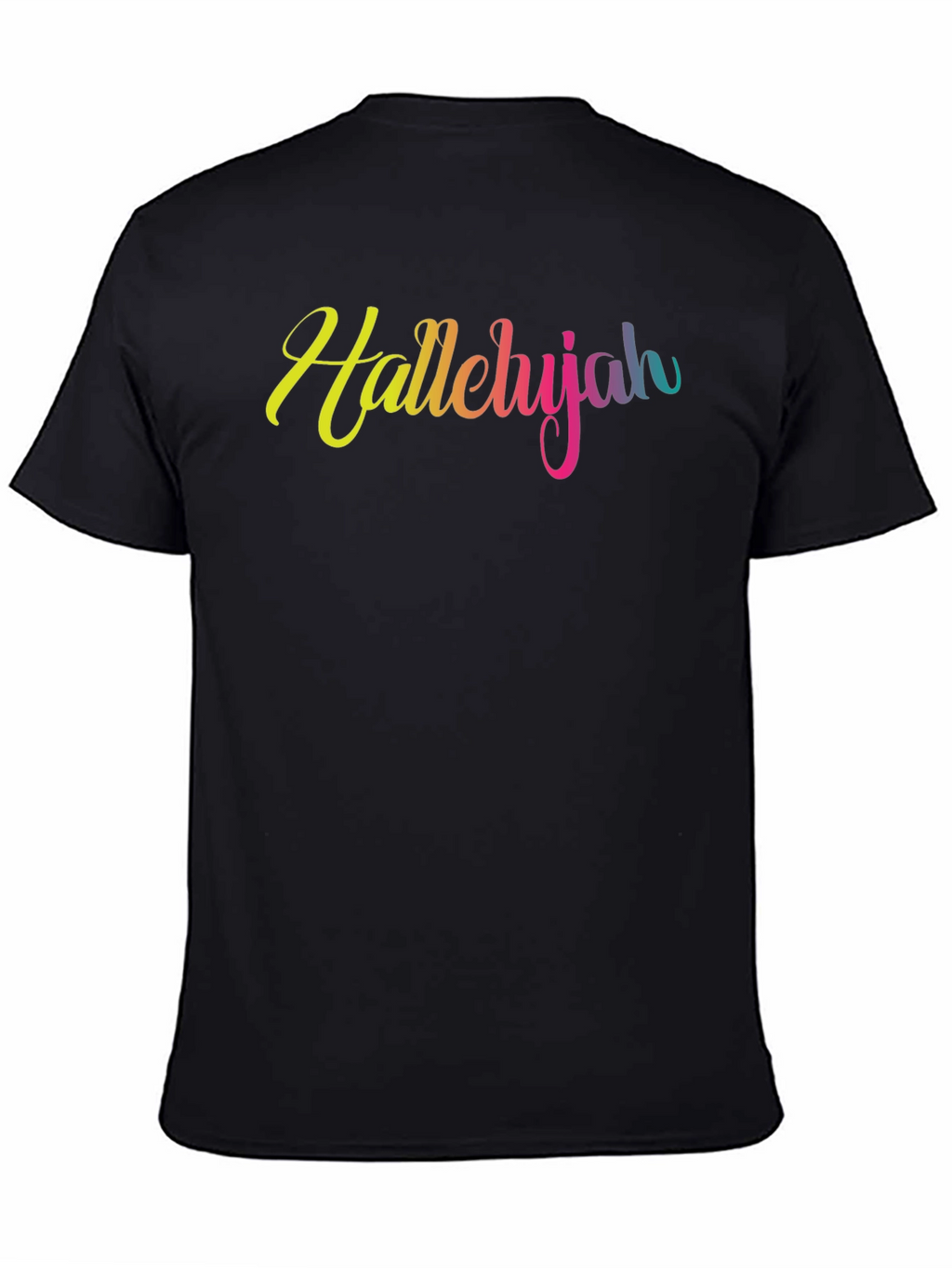 Hallelujah Rainbow Text T-Shirt