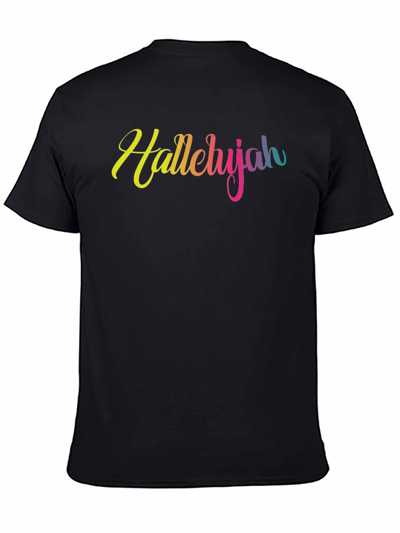 Hallelujah Rainbow Text T-Shirt