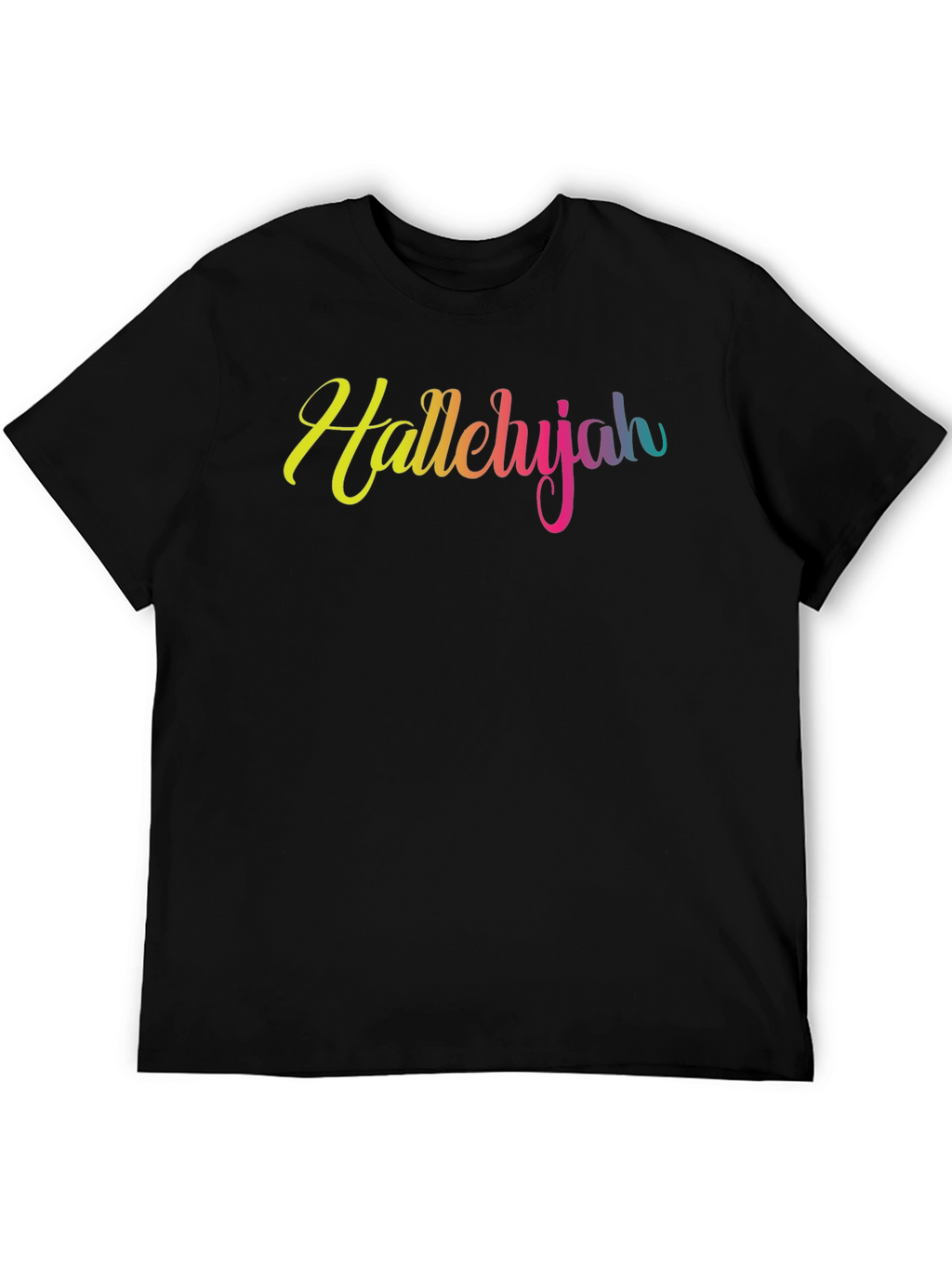 Hallelujah Rainbow Text T-Shirt