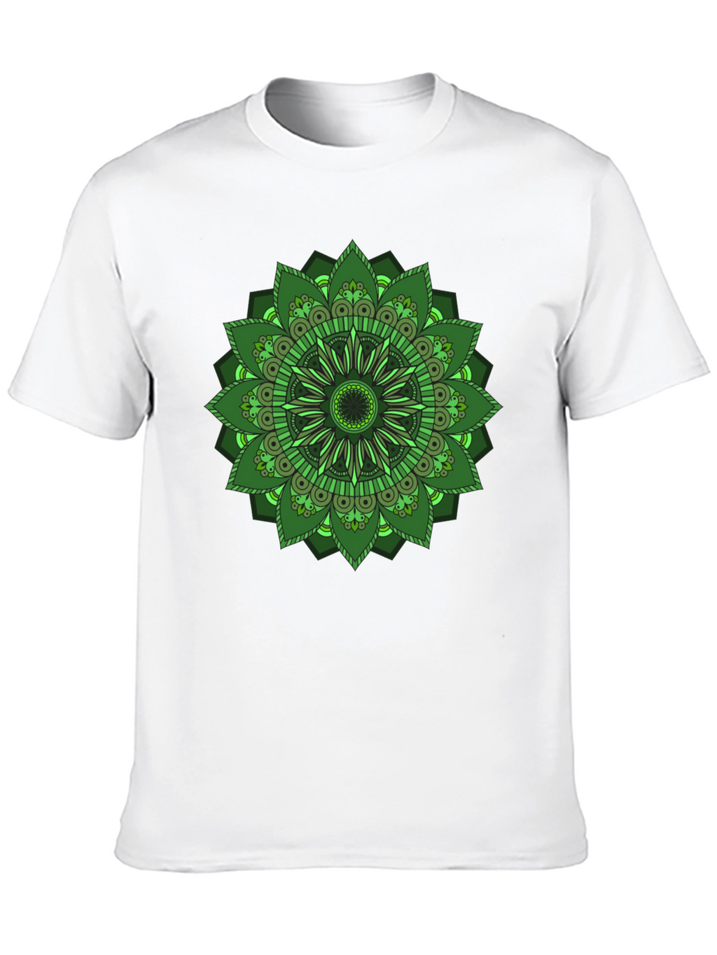 Green Mandala Graphic T-Shirt