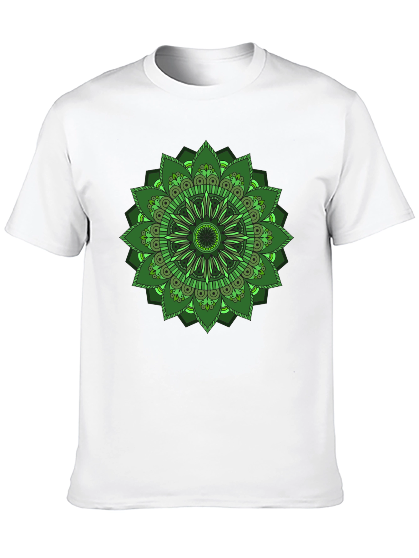 Green Mandala Graphic T-Shirt