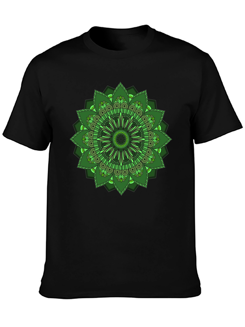 Green Mandala Graphic T-Shirt
