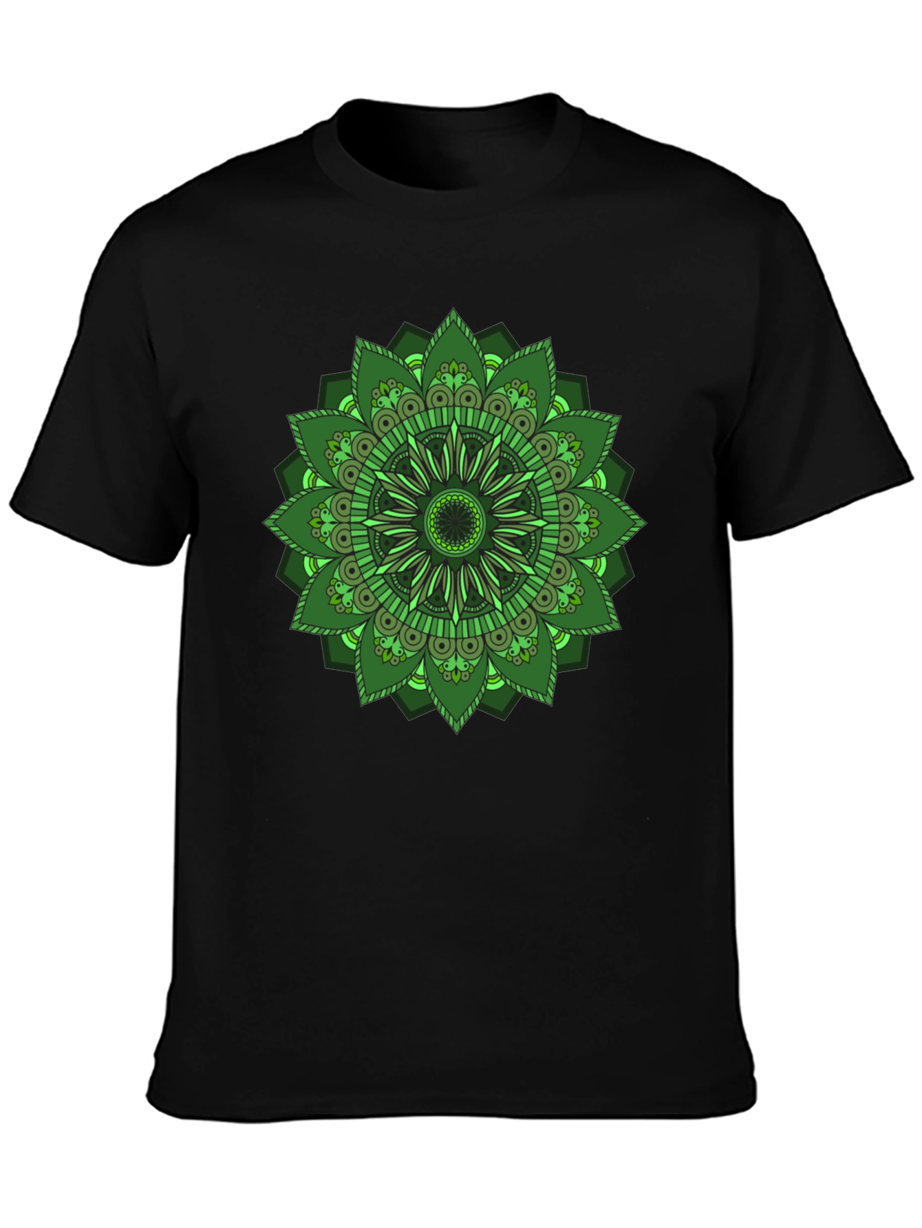 Green Mandala Graphic T-Shirt