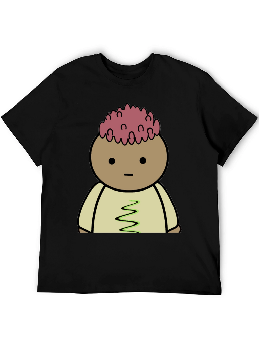 Cartoon Brain T-Shirt - Quirky Graphic Tee