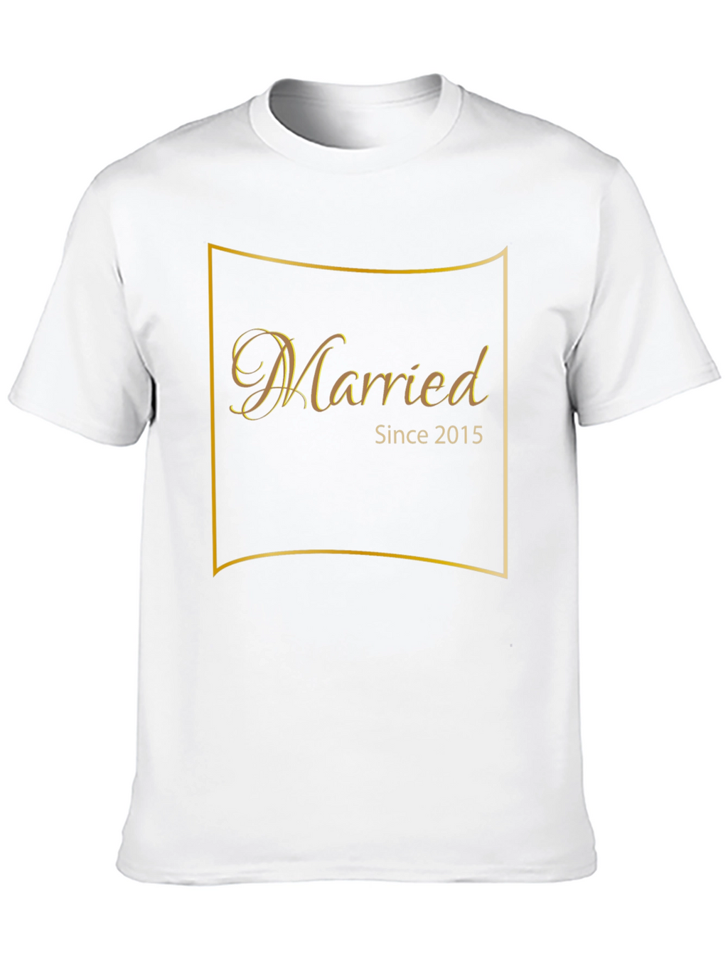 Married Since 2015 Black T-Shirt
