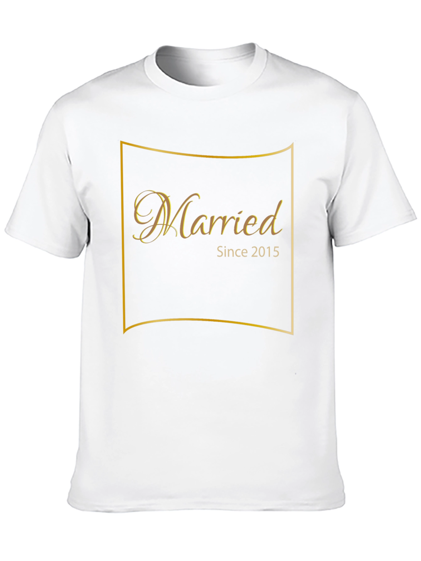 Married Since 2015 Black T-Shirt