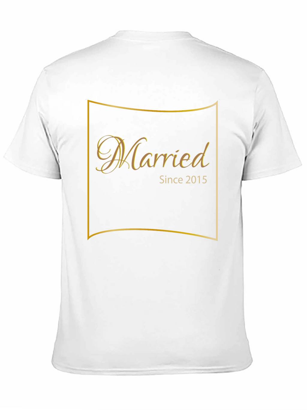 Married Since 2015 Black T-Shirt