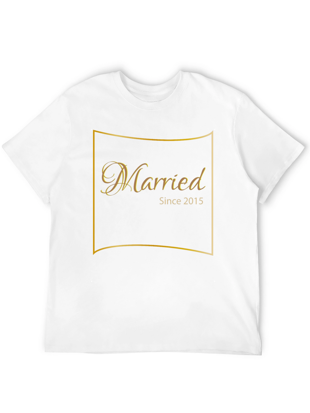 Married Since 2015 Black T-Shirt