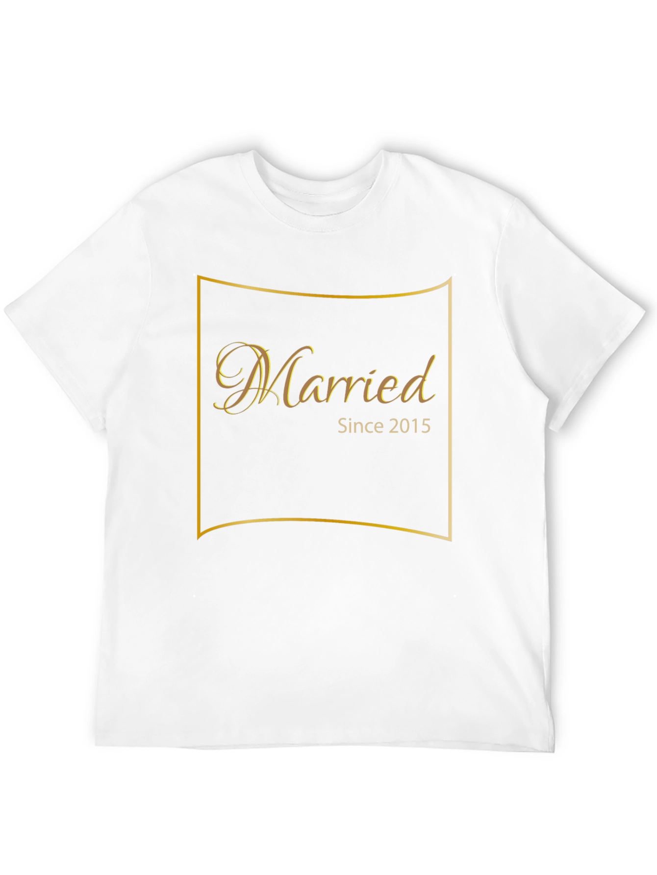 Married Since 2015 Black T-Shirt