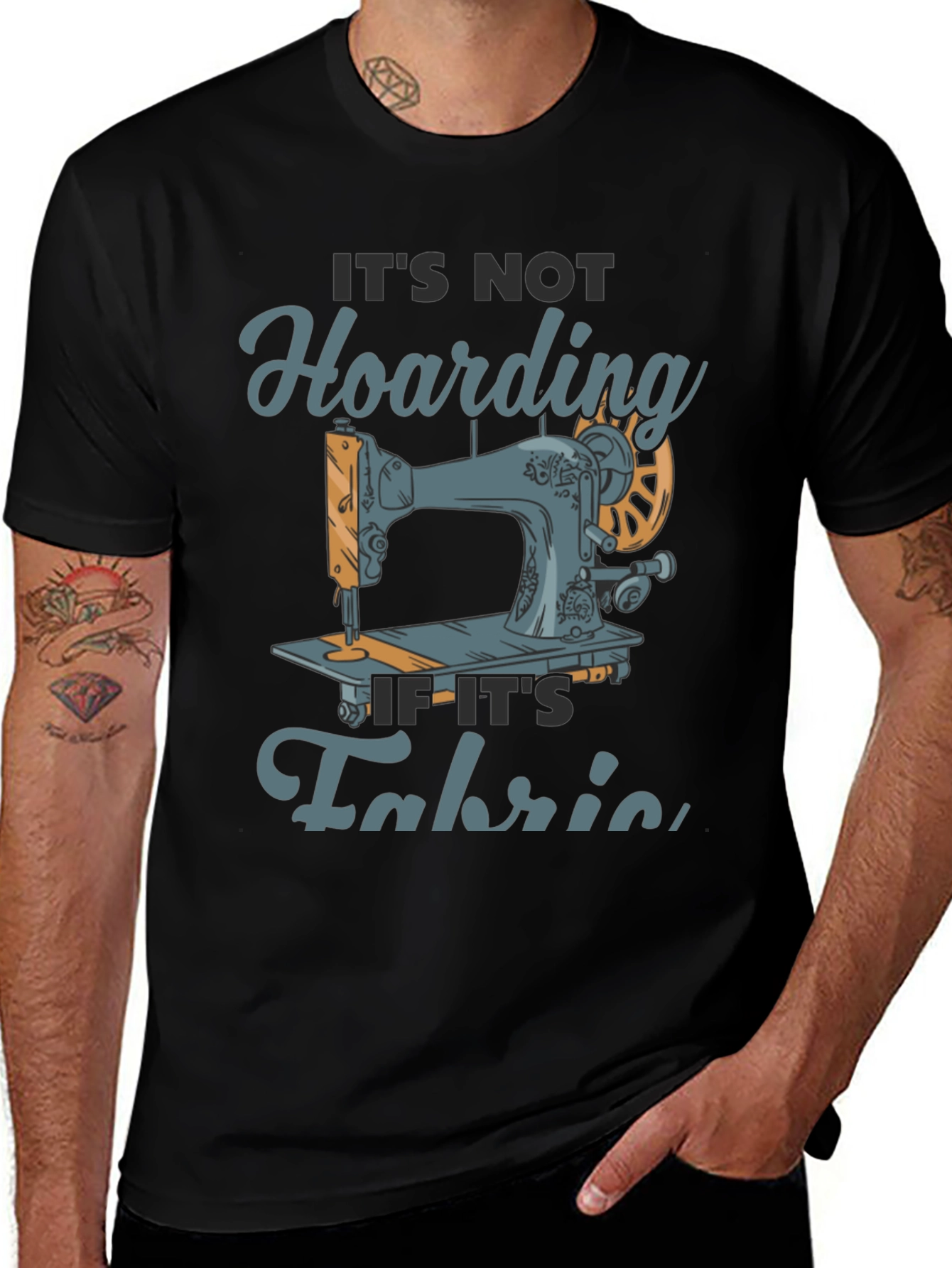 Sewing Fabric Hoarding T-Shirt