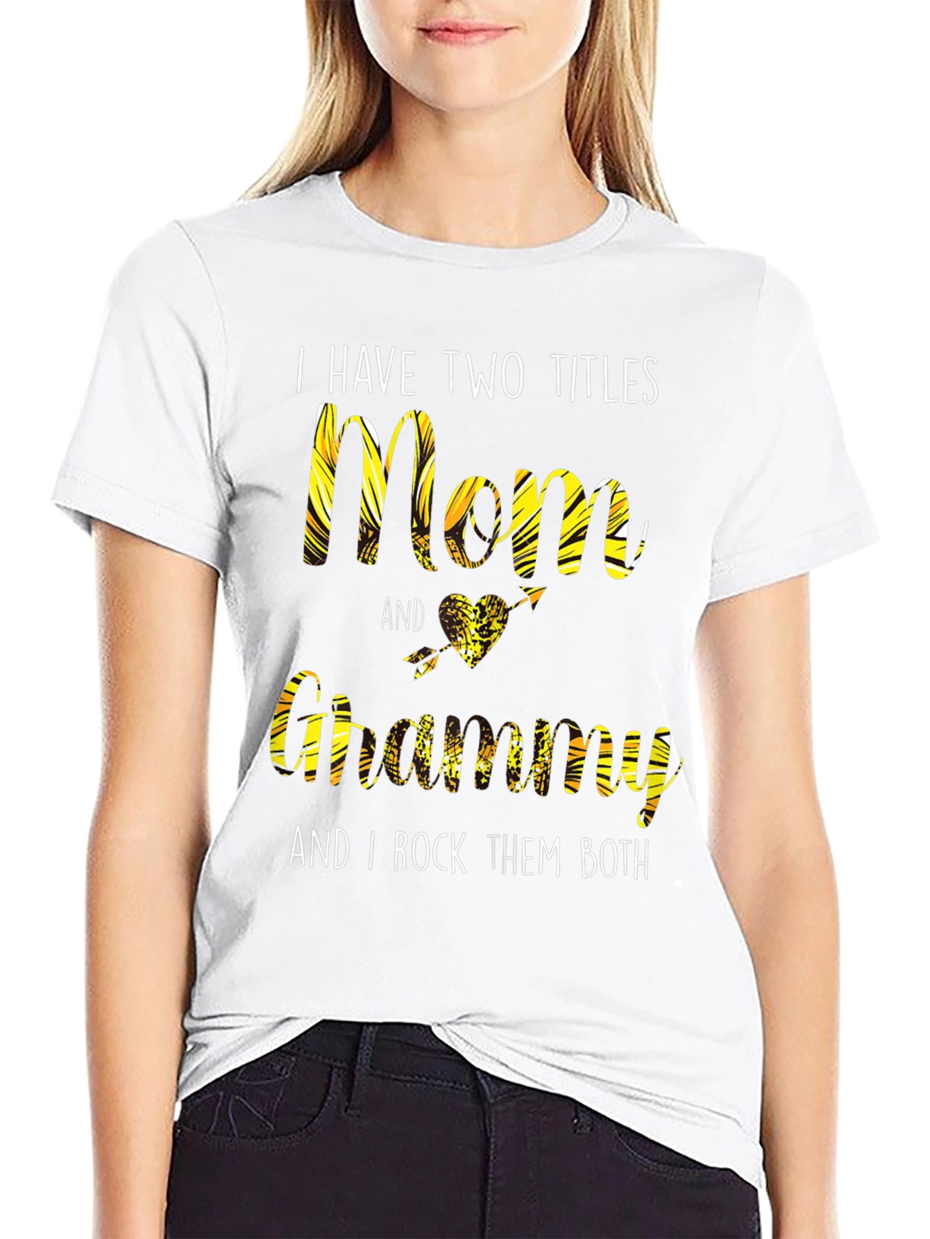 Mom and Grammy T-Shirt - I Rock Them Both!